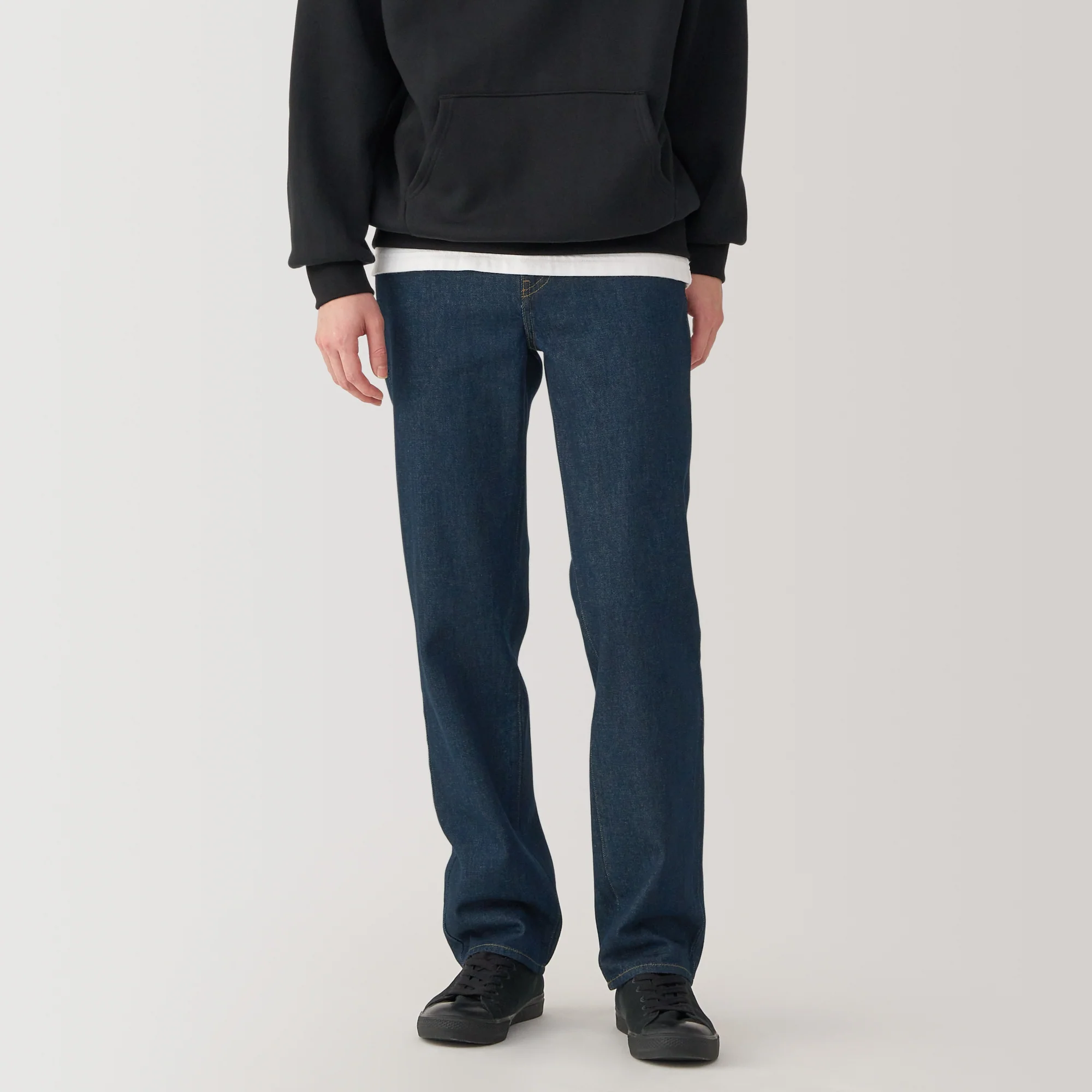 Men's Kapok Blend Straight Denim Trousers - Image 12