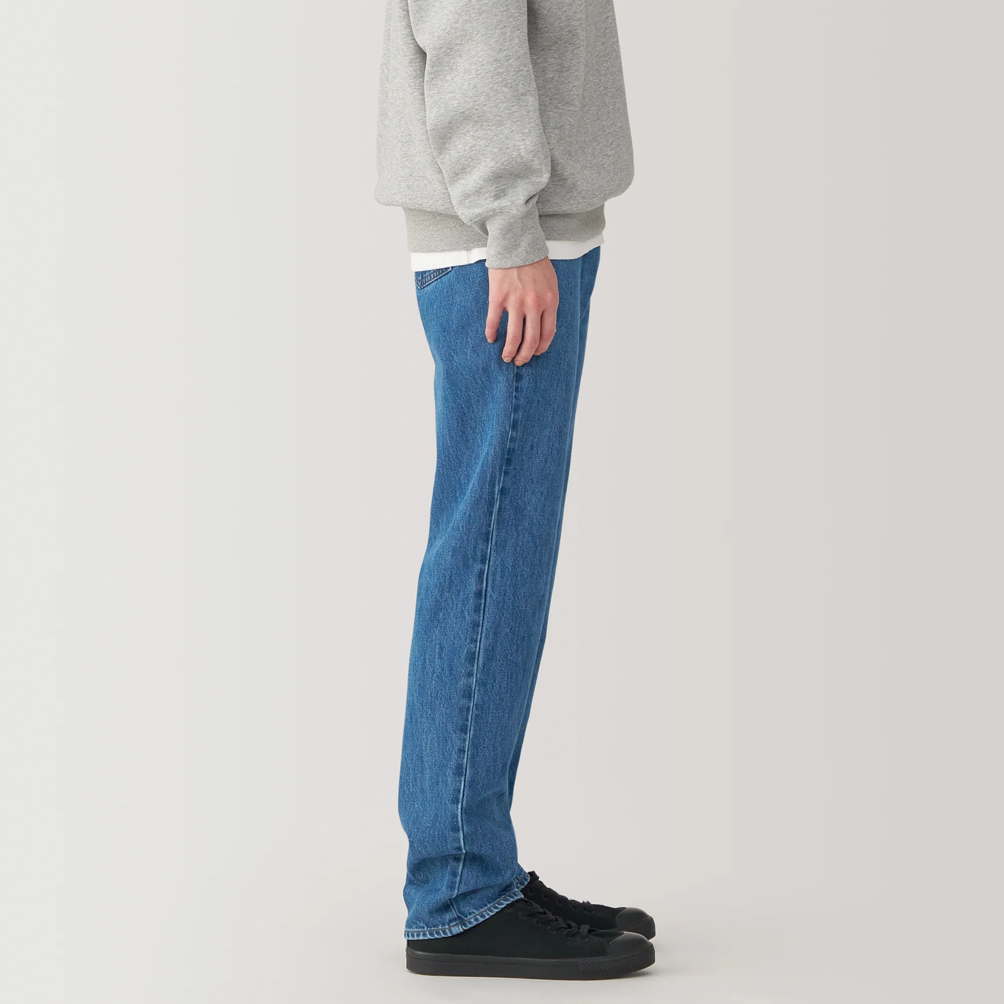 Men's Kapok Blend Straight Denim Trousers - Image 5