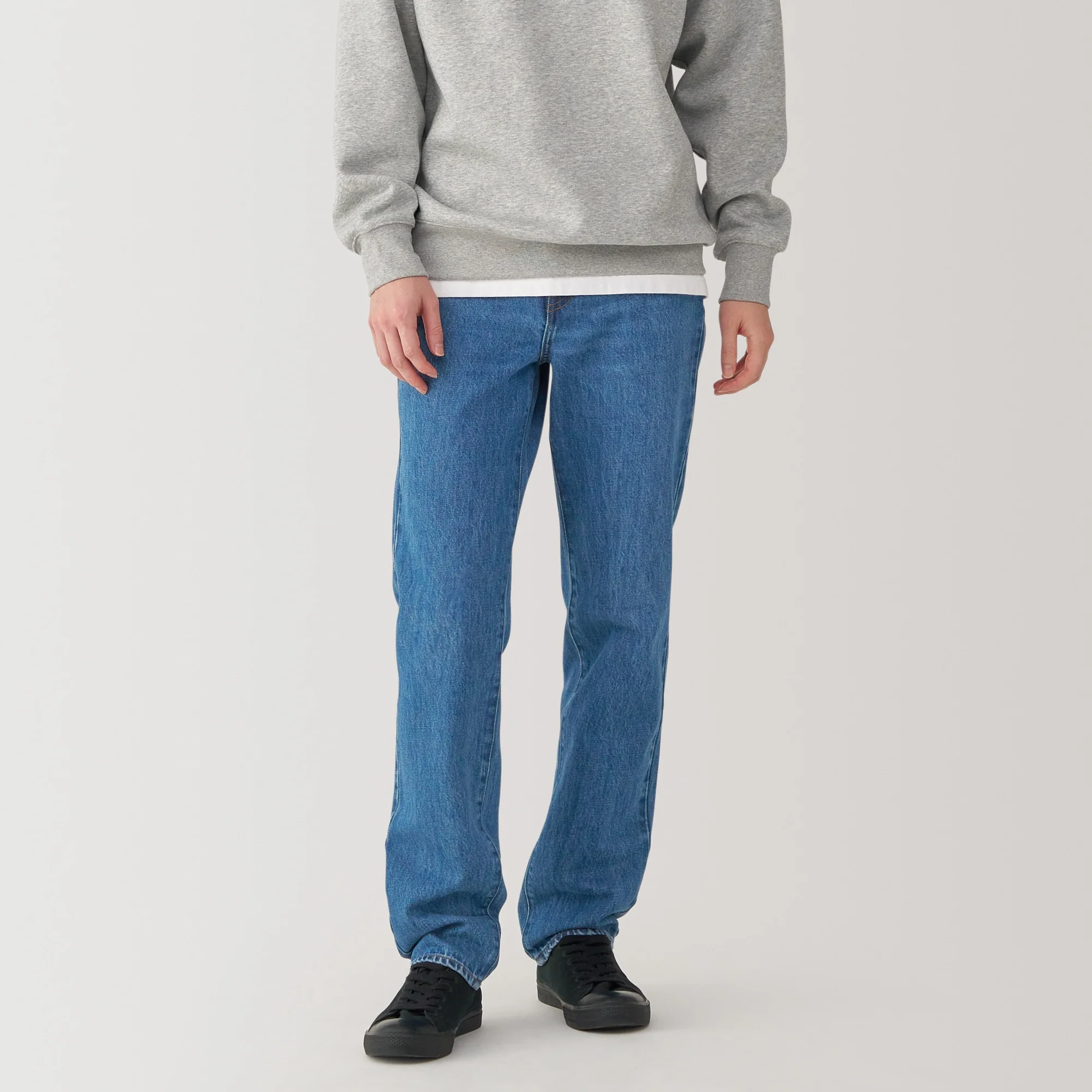 Kapok Blend Straight Denim Trousers - Image 10