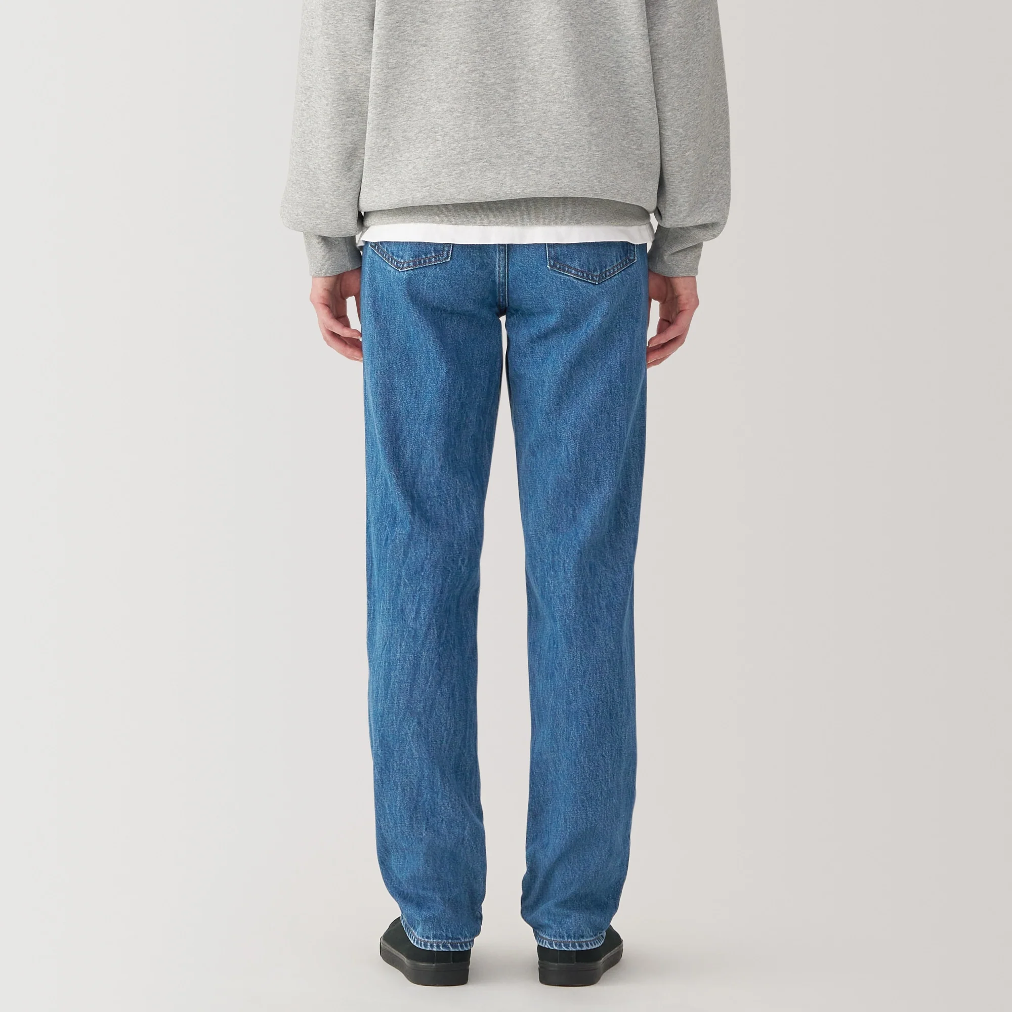 Kapok Blend Straight Denim Trousers - Image 14