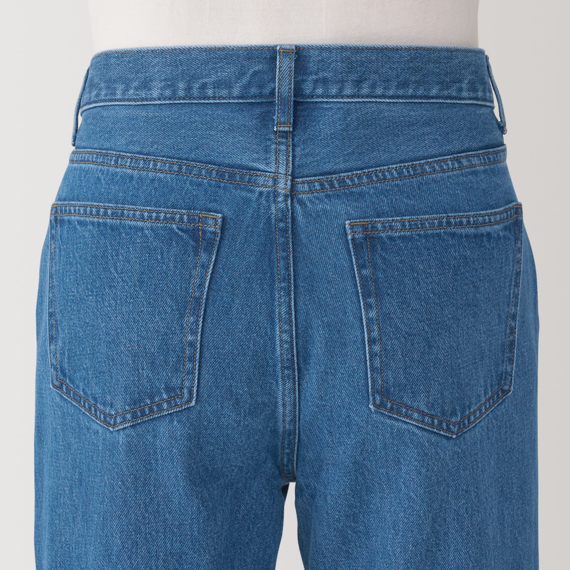 Kapok Blend Straight Denim Trousers - Image 16