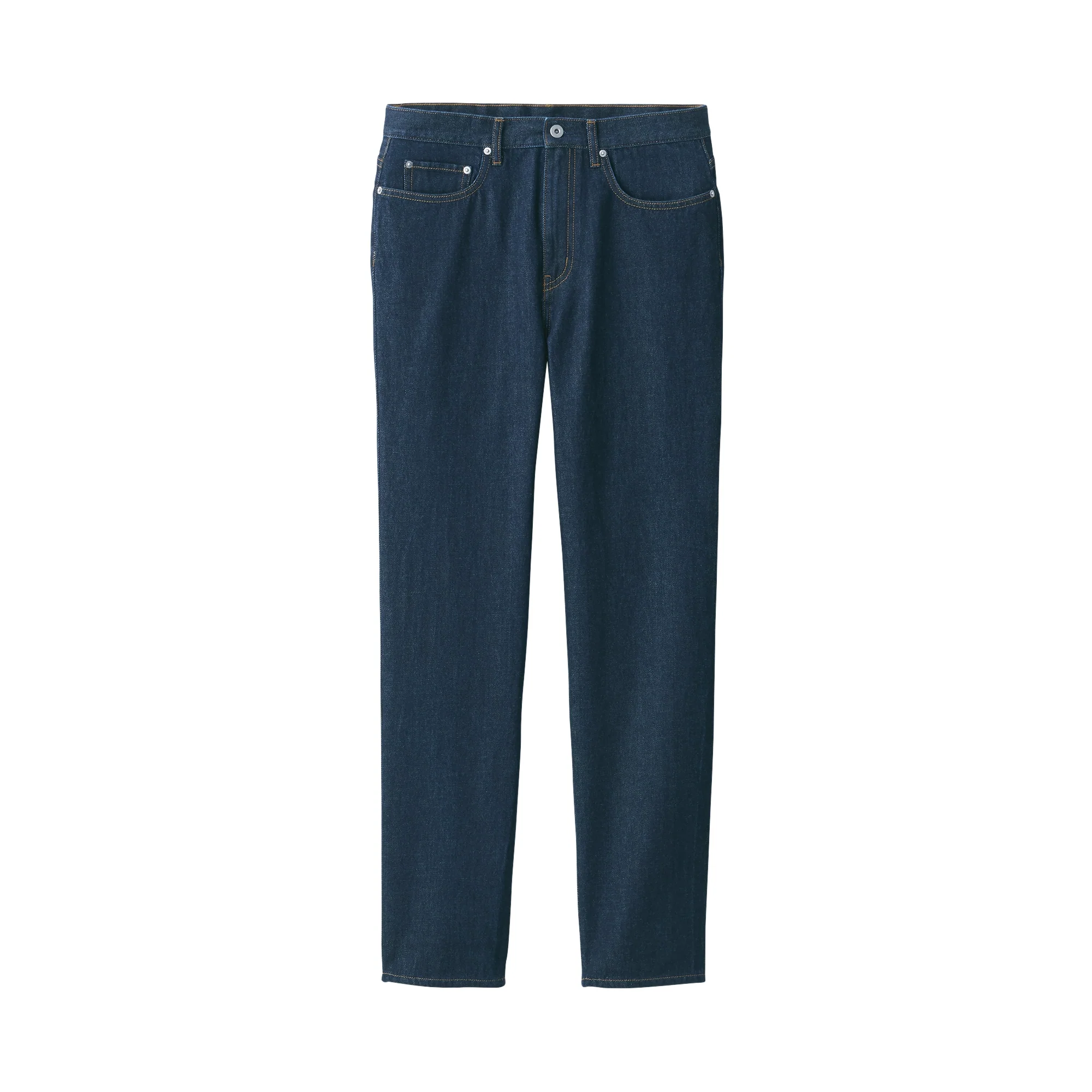 Kapok Blend Straight Denim Trousers - Image 2