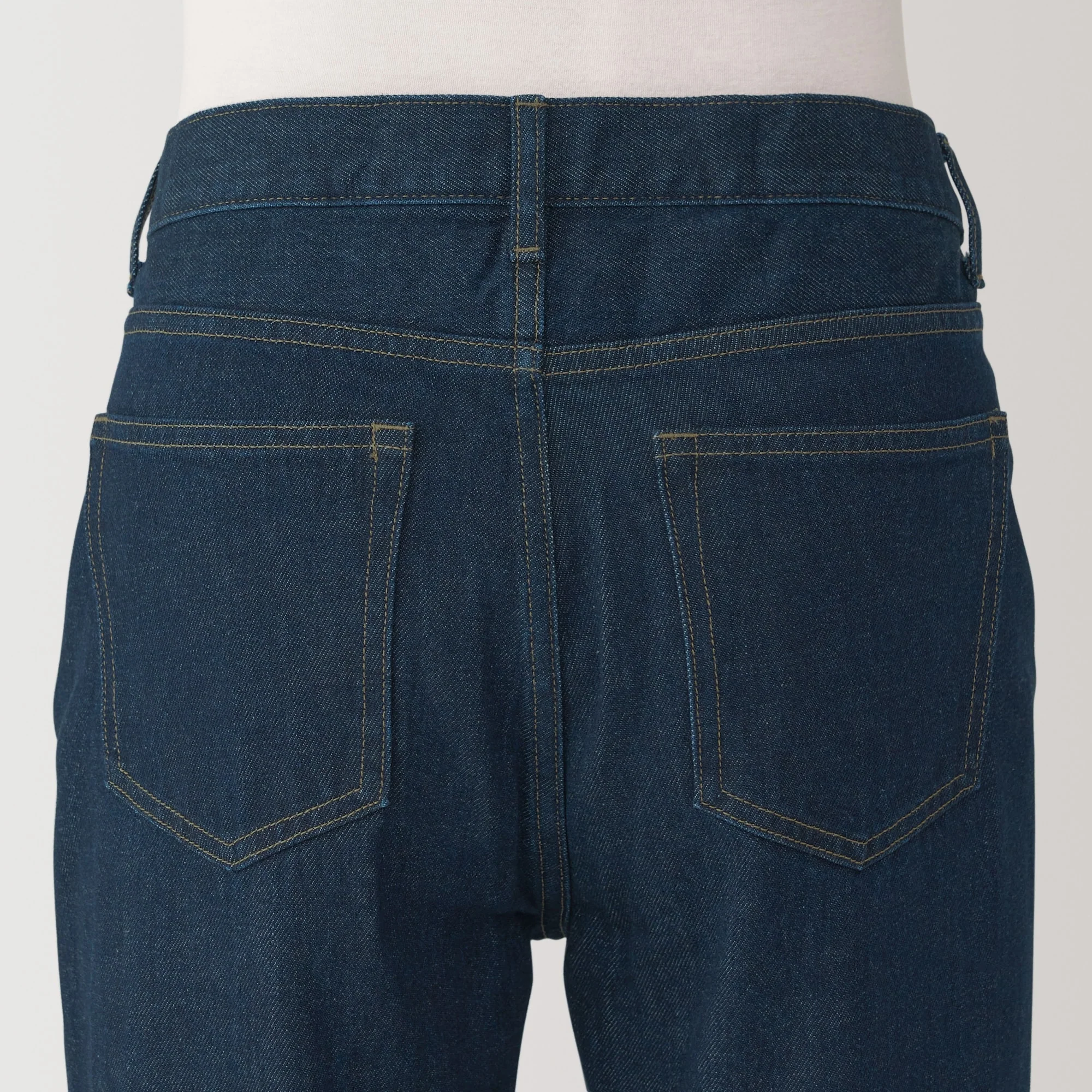 Kapok Blend Straight Denim Trousers - Image 7