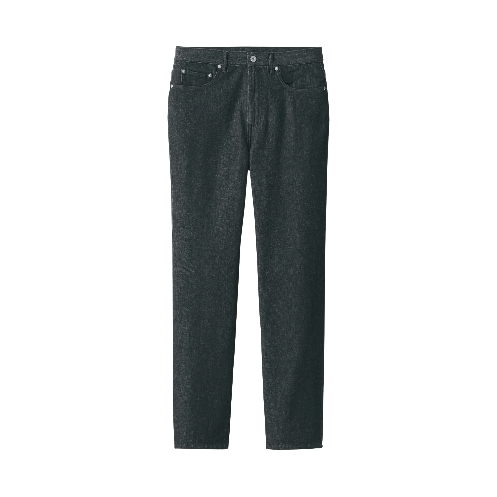 Kapok Blend Straight Denim Trousers - Image 2
