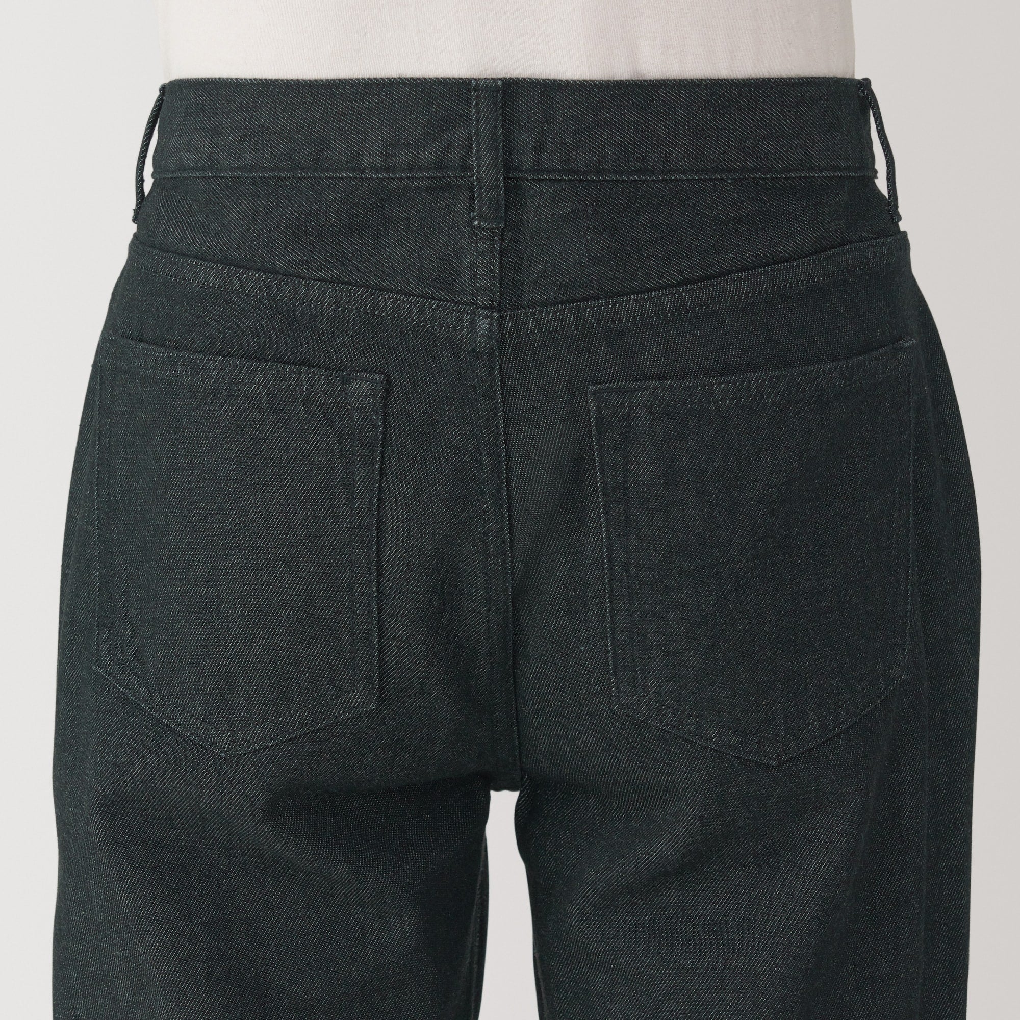 Kapok Blend Straight Denim Trousers - Image 9