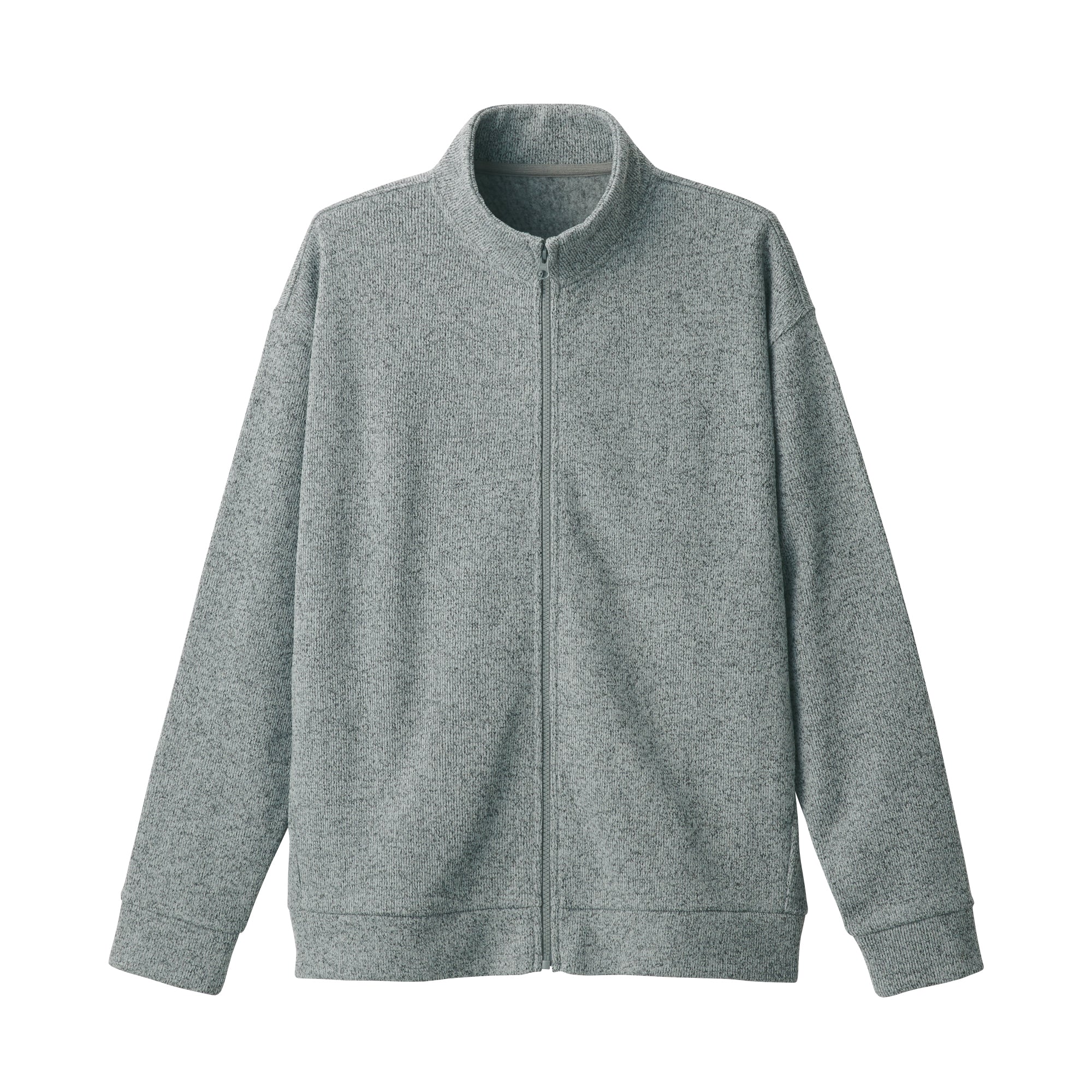 Men's Knit Fleece Stand Collar Jacket - Image 11