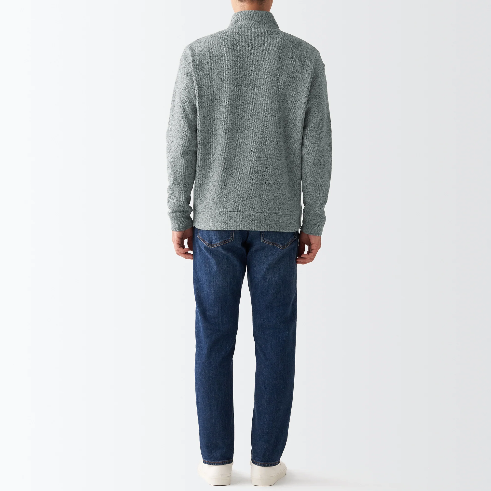 Men's Knit Fleece Stand Collar Jacket - Image 15