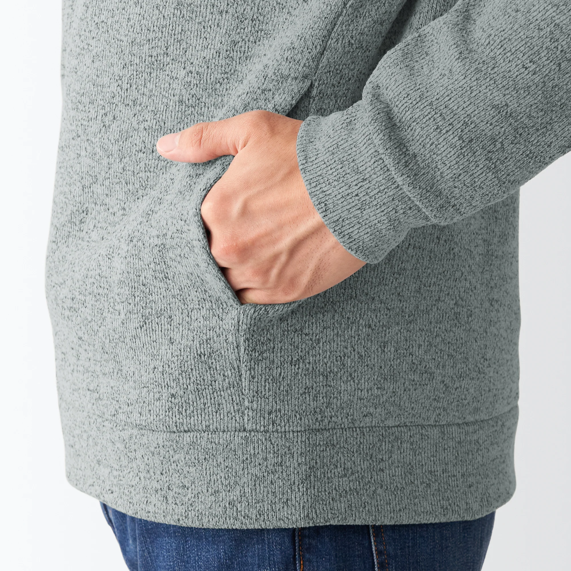 Men's Knit Fleece Stand Collar Jacket - Image 18