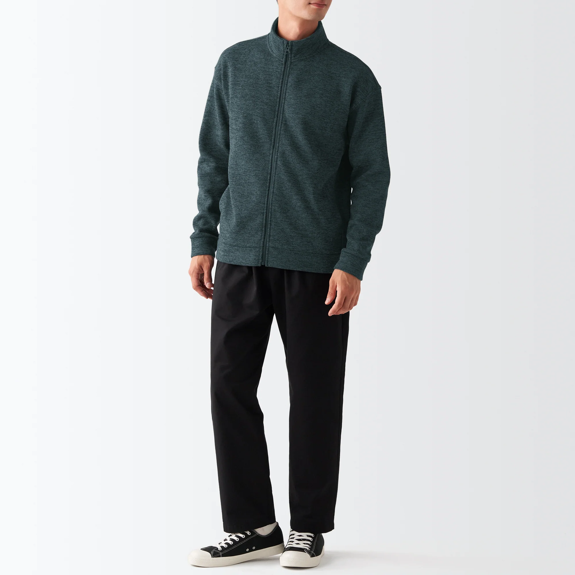 Men's Knit Fleece Stand Collar Jacket - Image 25