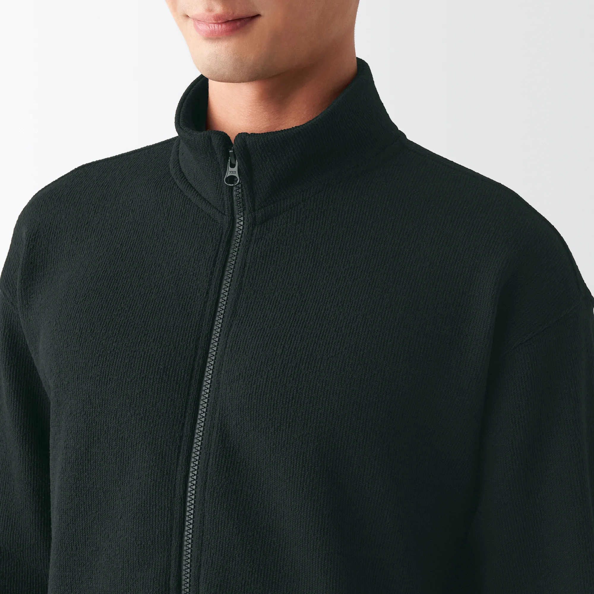 Men's Knit Fleece Stand Collar Jacket - Image 35