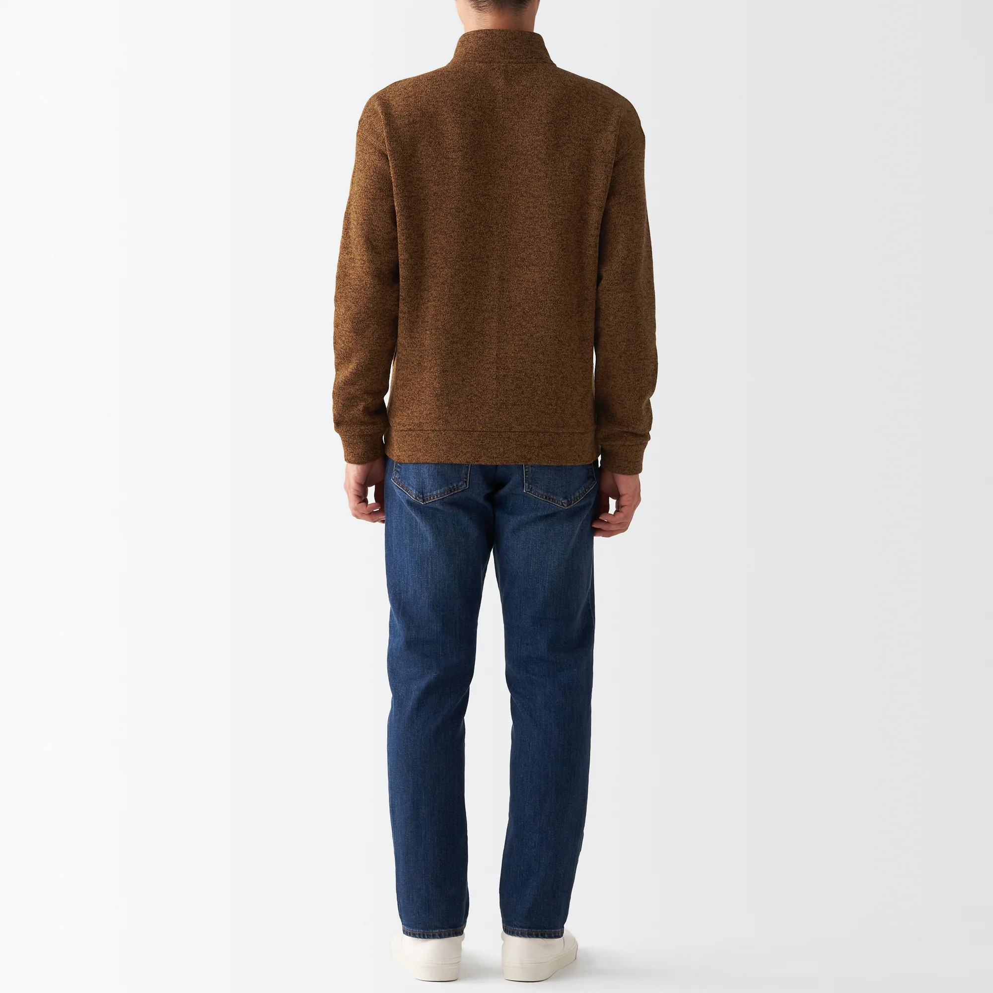 Men's Knit Fleece Stand Collar Jacket - Image 42