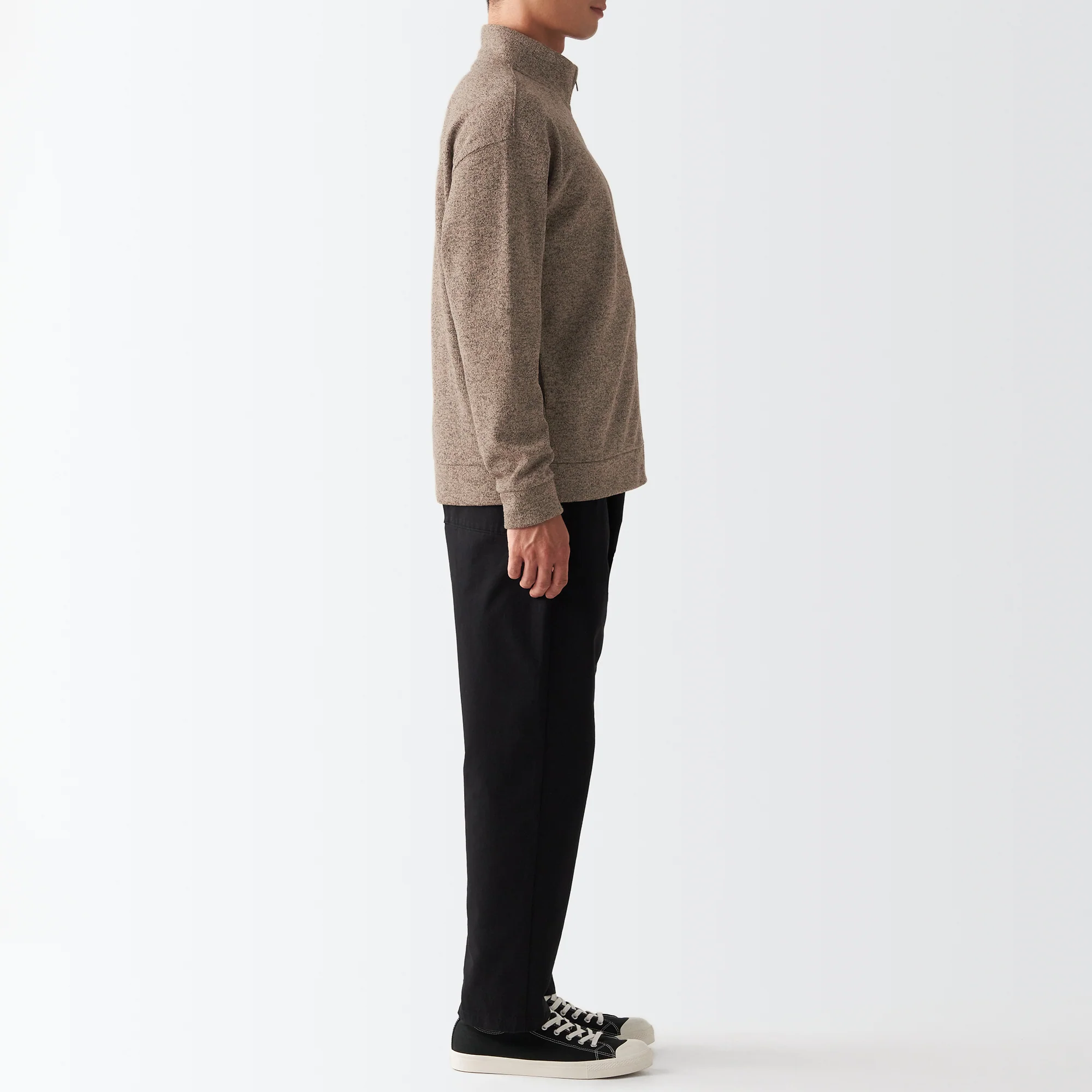 Men's Knit Fleece Stand Collar Jacket - Image 50