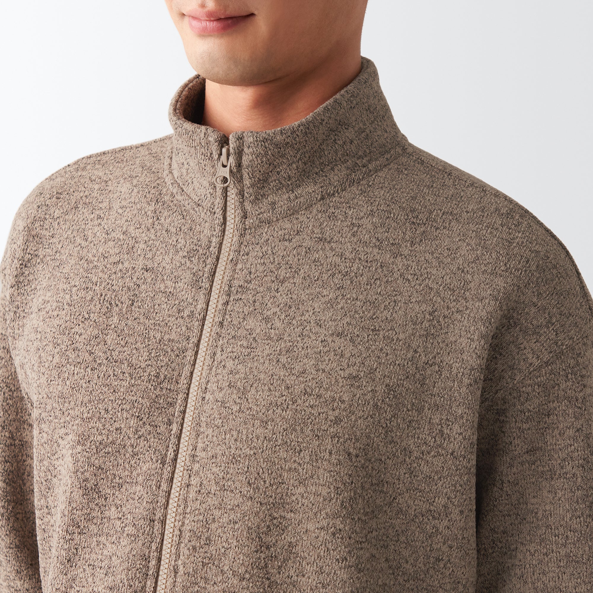 Men's Knit Fleece Stand Collar Jacket - Image 53