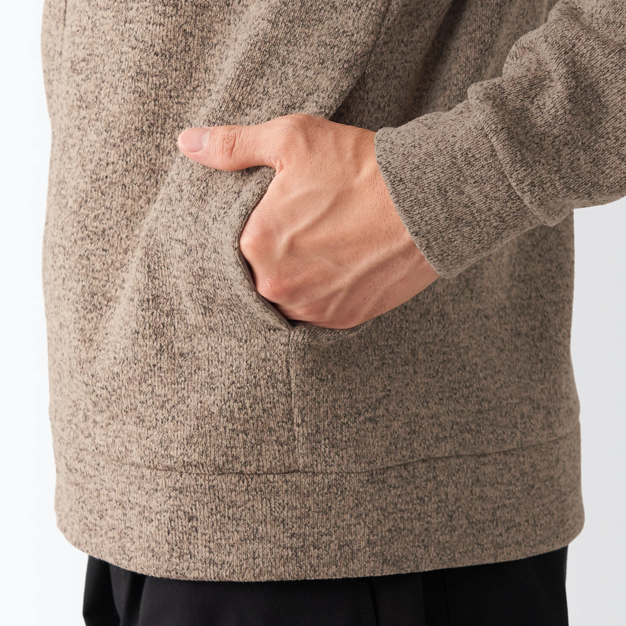 Men's Knit Fleece Stand Collar Jacket - Image 54