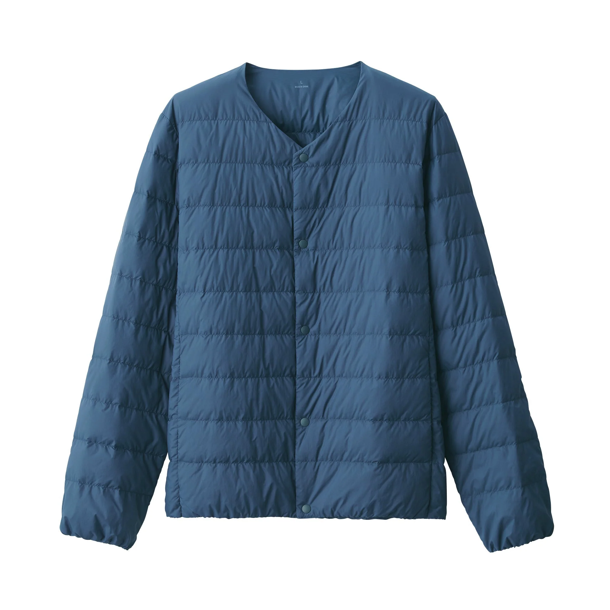 Men's Lightweight Down Collarless Jacket - Image 2