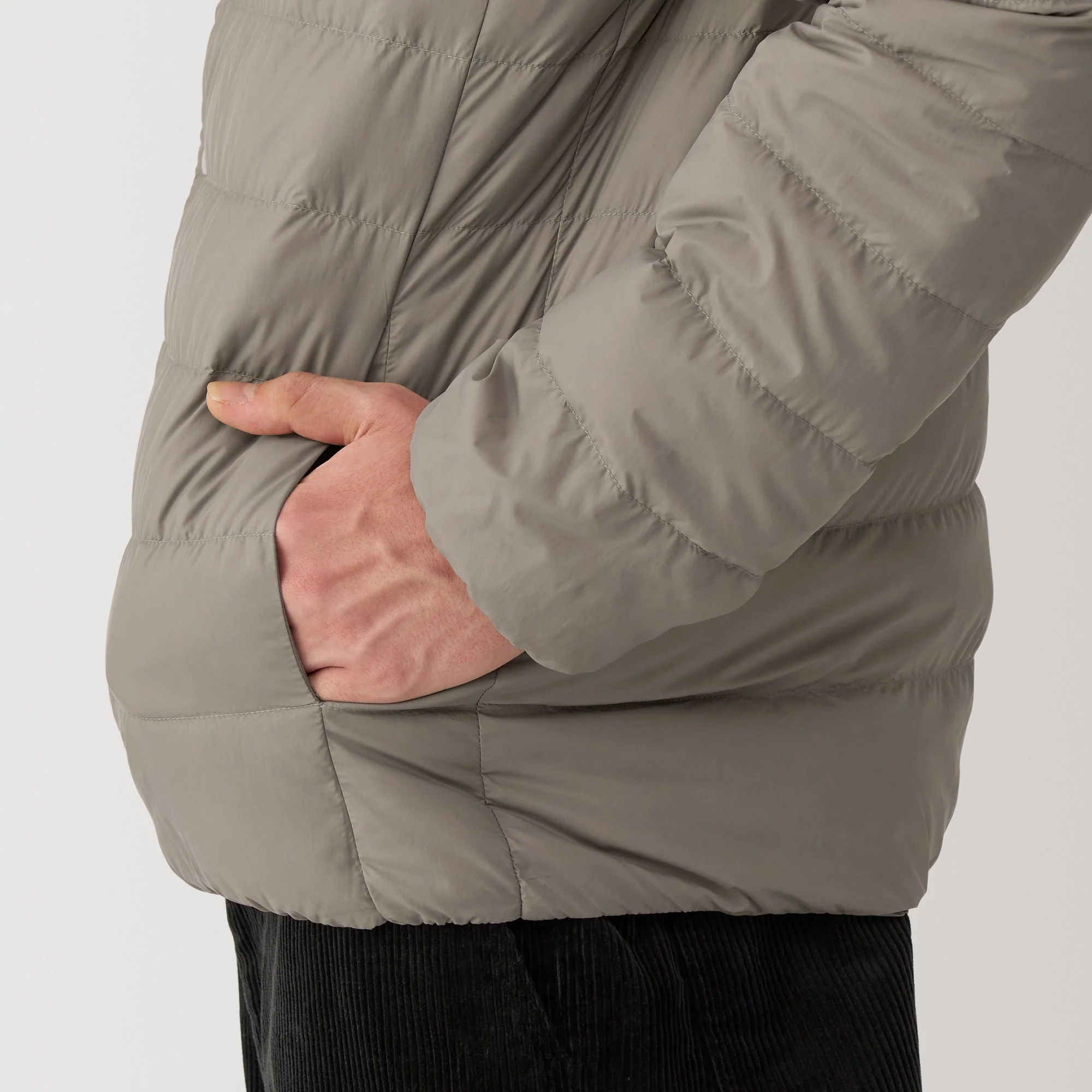 Men's Lightweight Down Collarless Jacket - Image 40