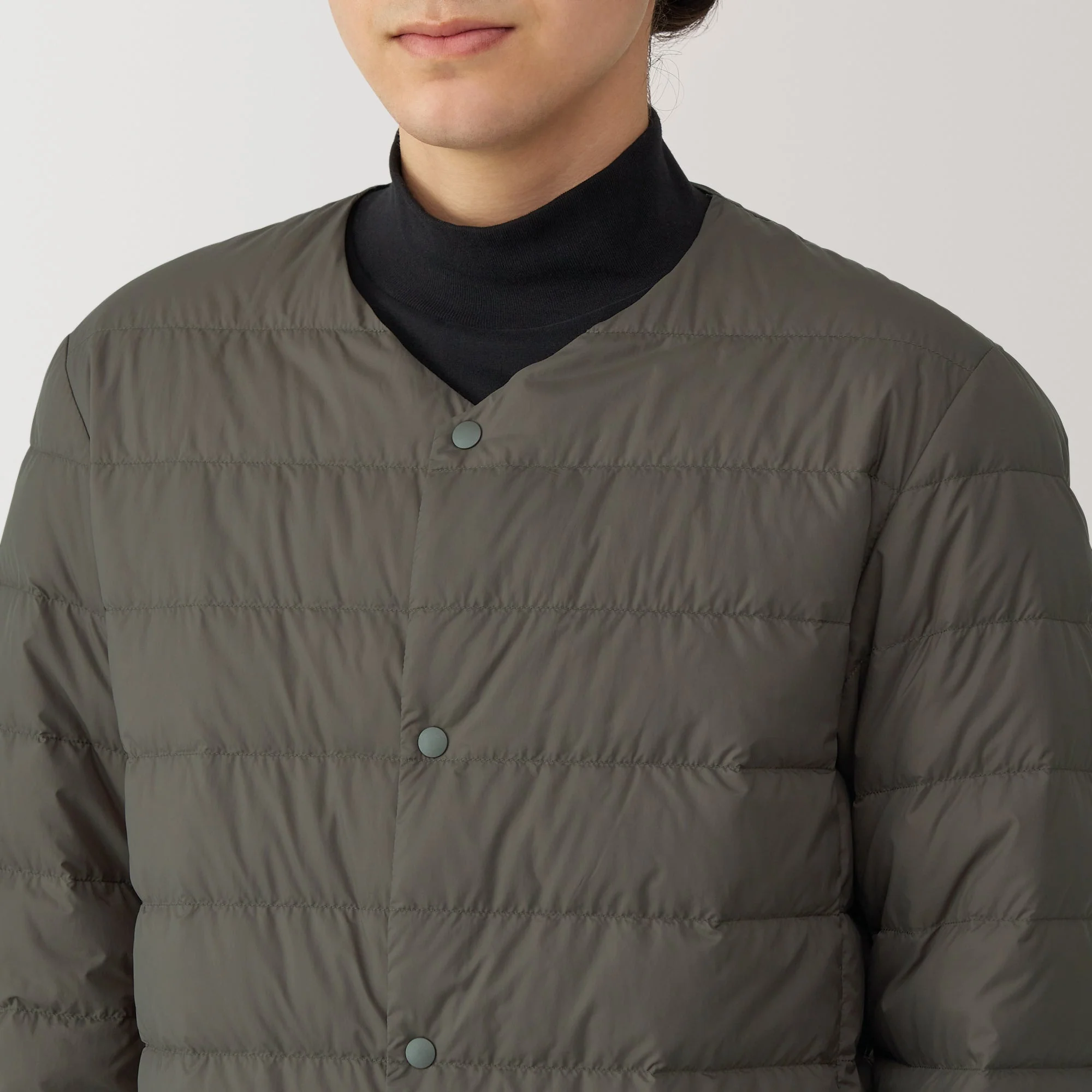 Men's Lightweight Down Collarless Jacket - Image 50