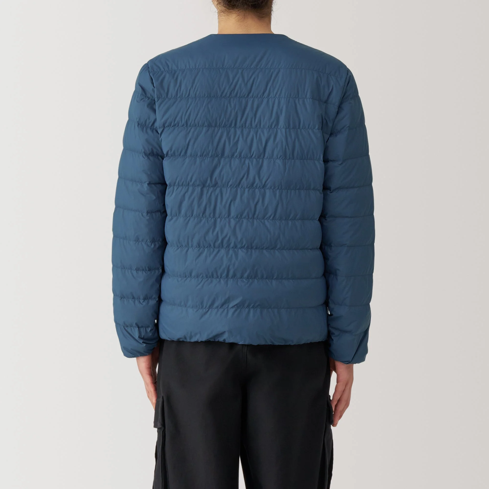 Men's Lightweight Down Collarless Jacket - Image 6