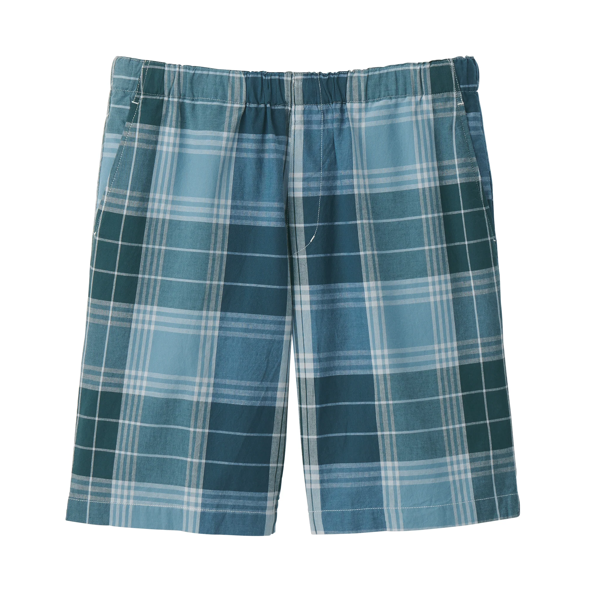 Men's Madras Check Button Easy Shorts - Image 11