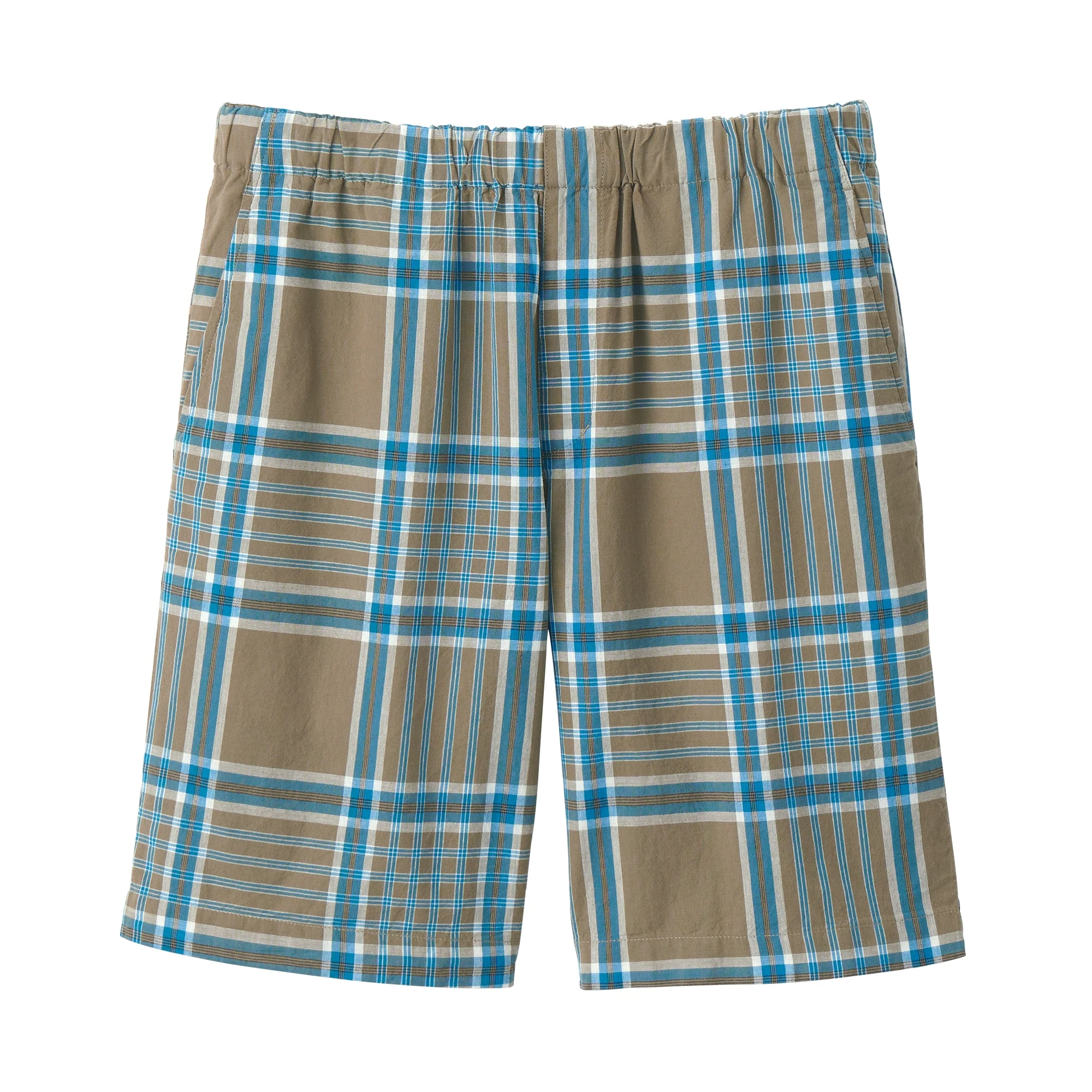 Men's Madras Check Button Easy Shorts - Image 29
