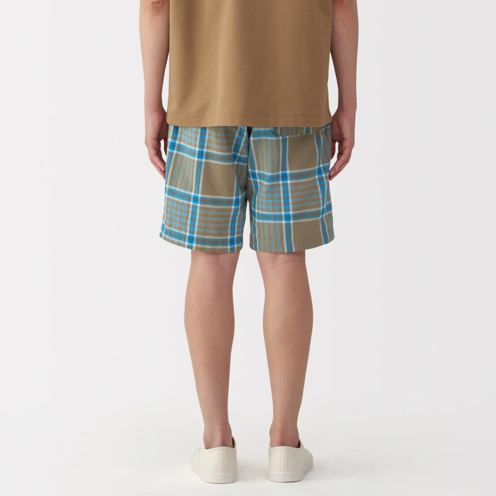 Men's Madras Check Button Easy Shorts - Image 33