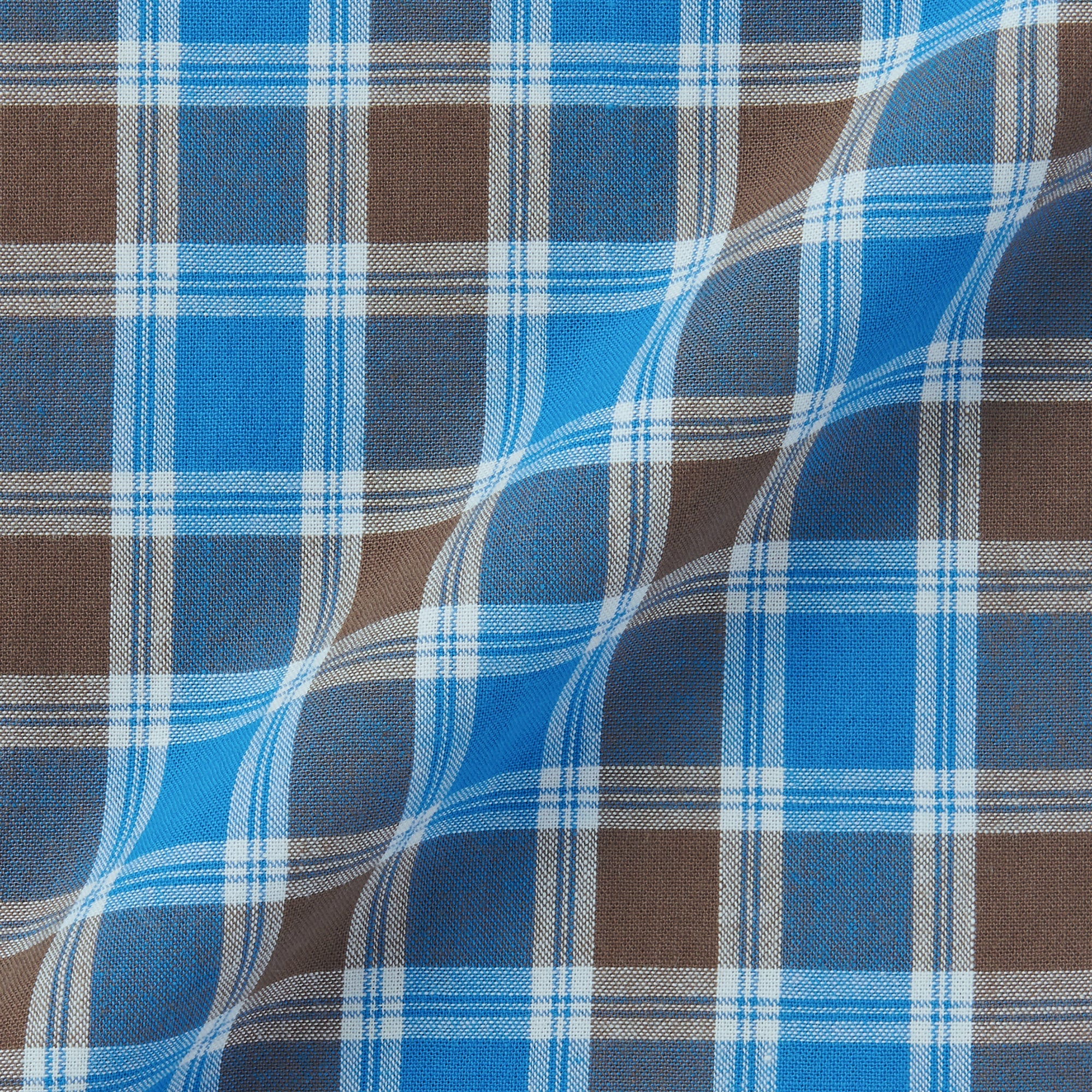 Men's Madras Check Open Collar Shirt - Image 19