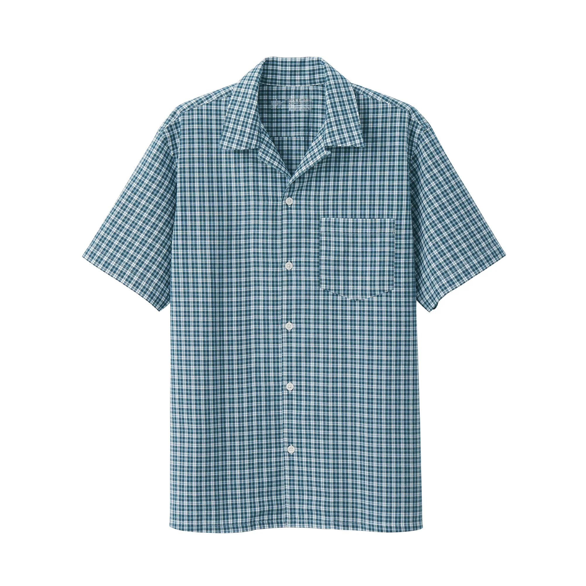 Men's Madras Check Open Collar Shirt - Image 20