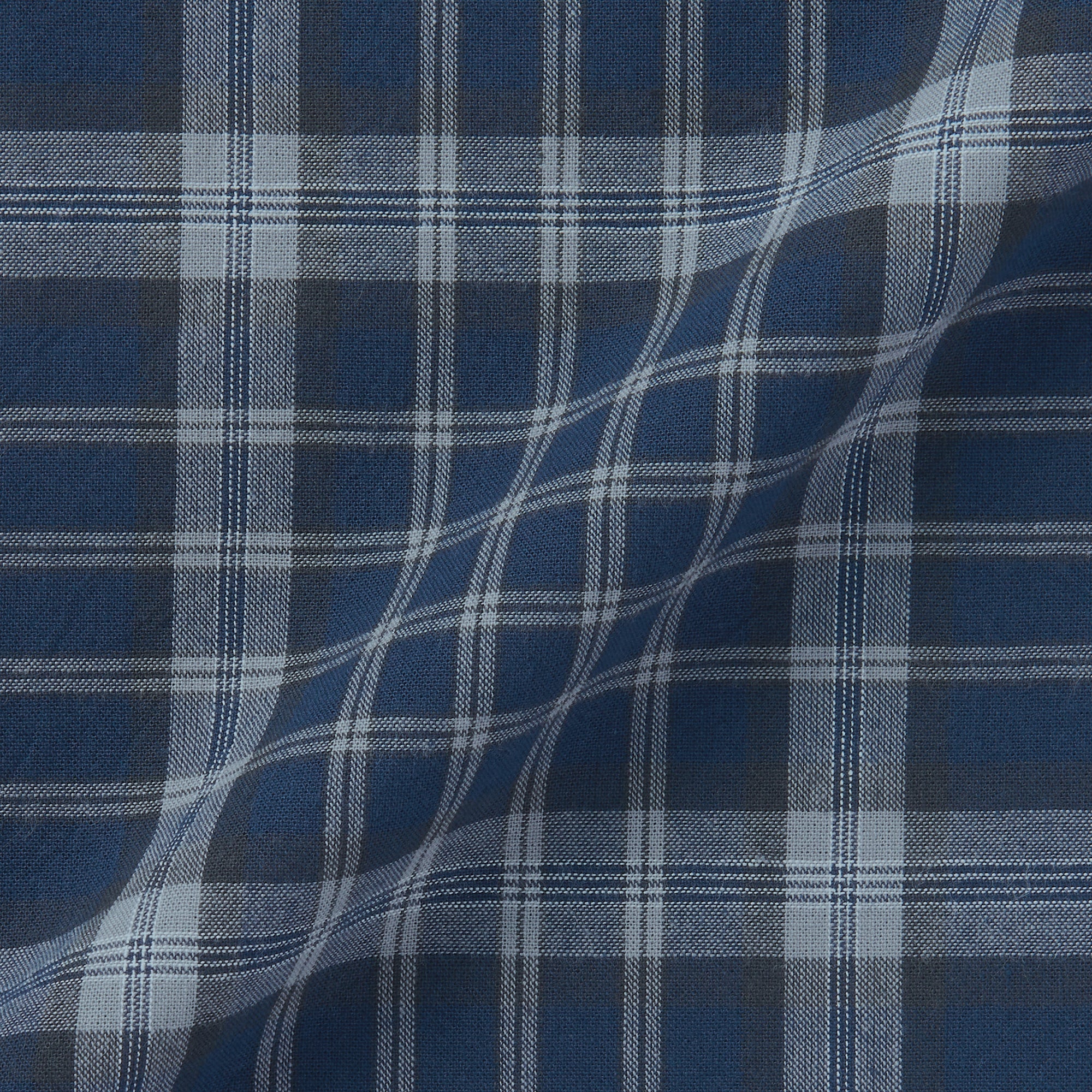 Men's Madras Check Open Collar Shirt - Image 37