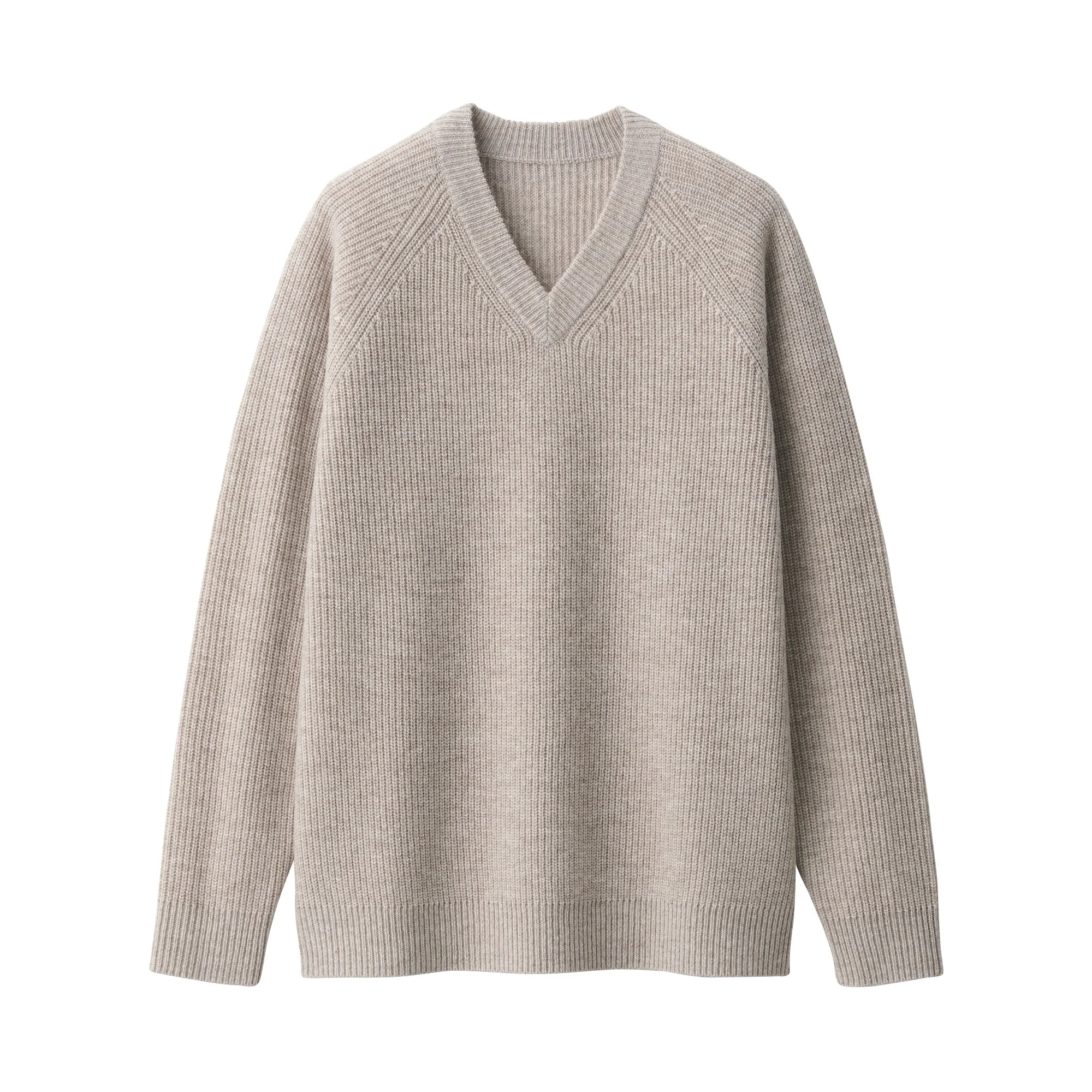 Men's Mid-Gauge V Neck Sweater - Image 9