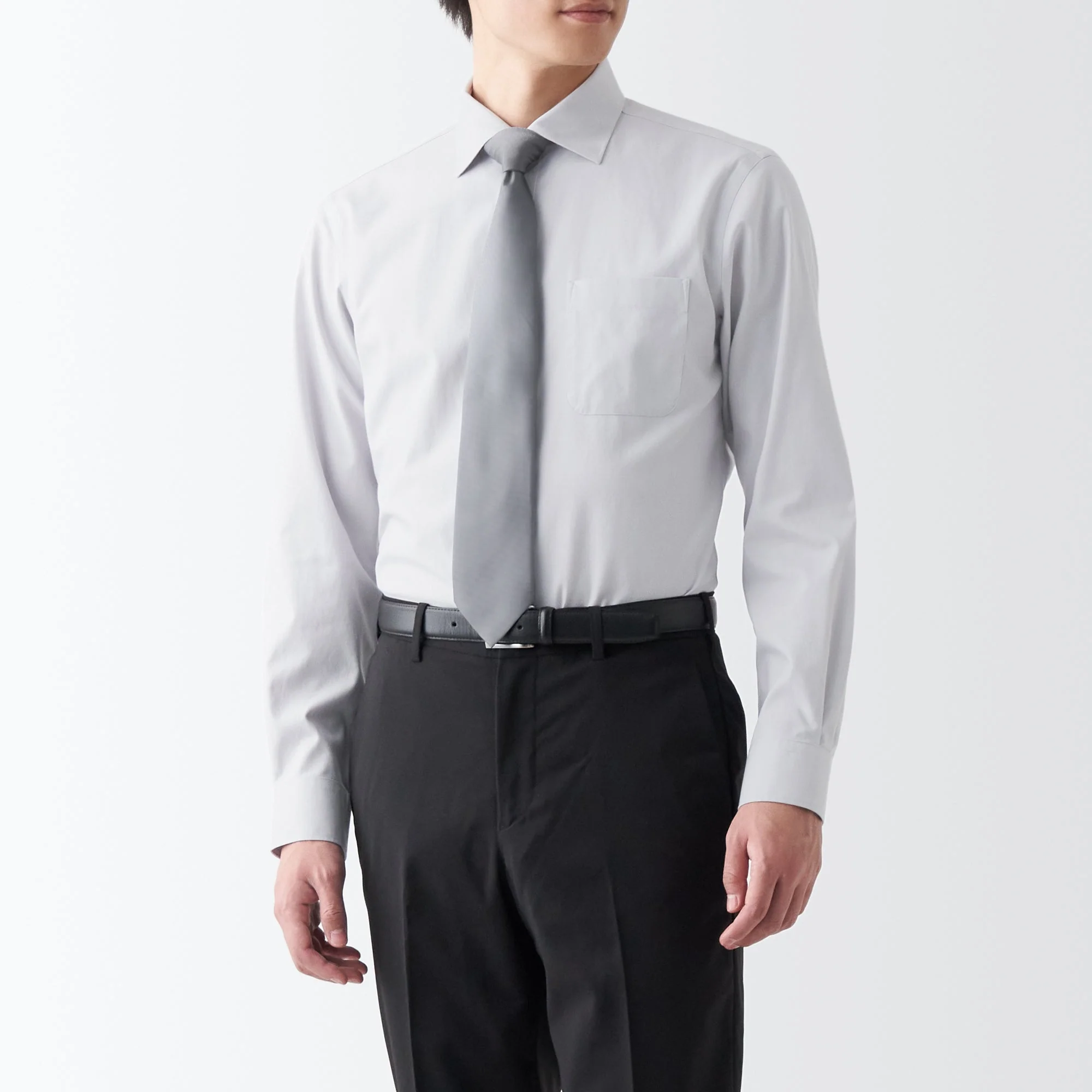 Men's Non-Iron Semi Wide Collar Shirt
