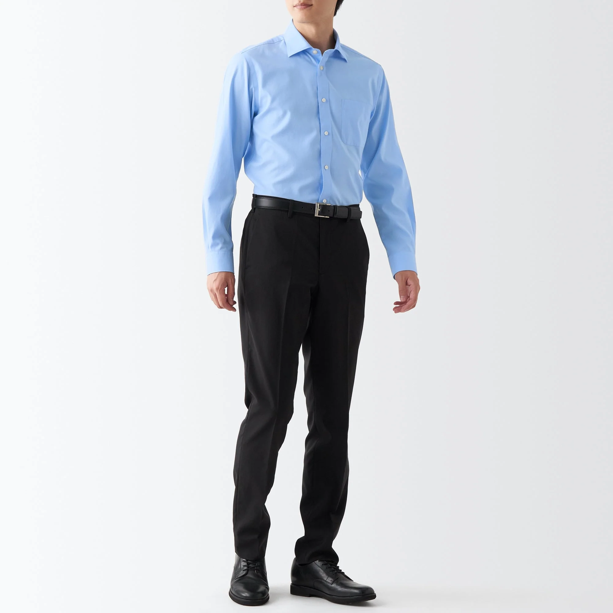 Men's Non-Iron Semi Wide Collar Shirt - Image 17