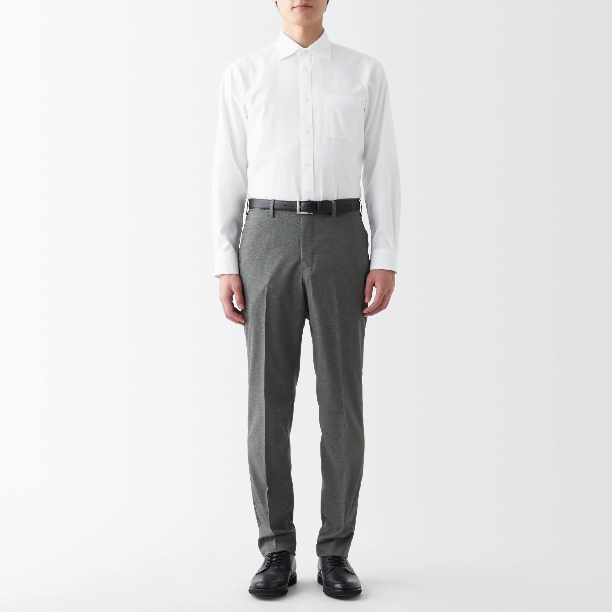 Men's Non-Iron Semi Wide Collar Shirt - Image 33