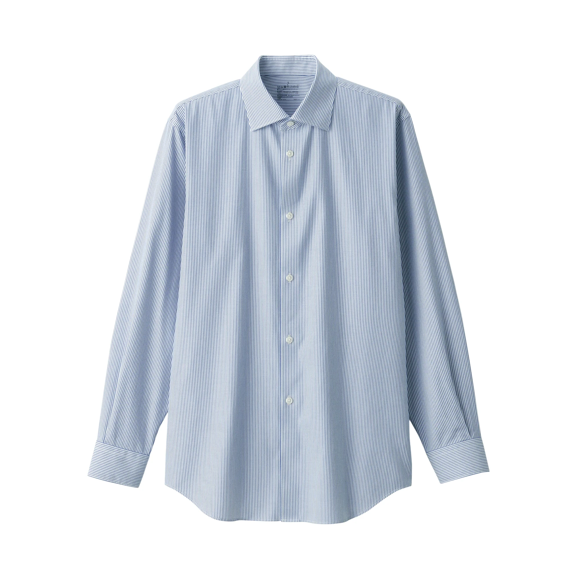 Men's Non-Iron Semi Wide Collar Striped Shirt - Image 2
