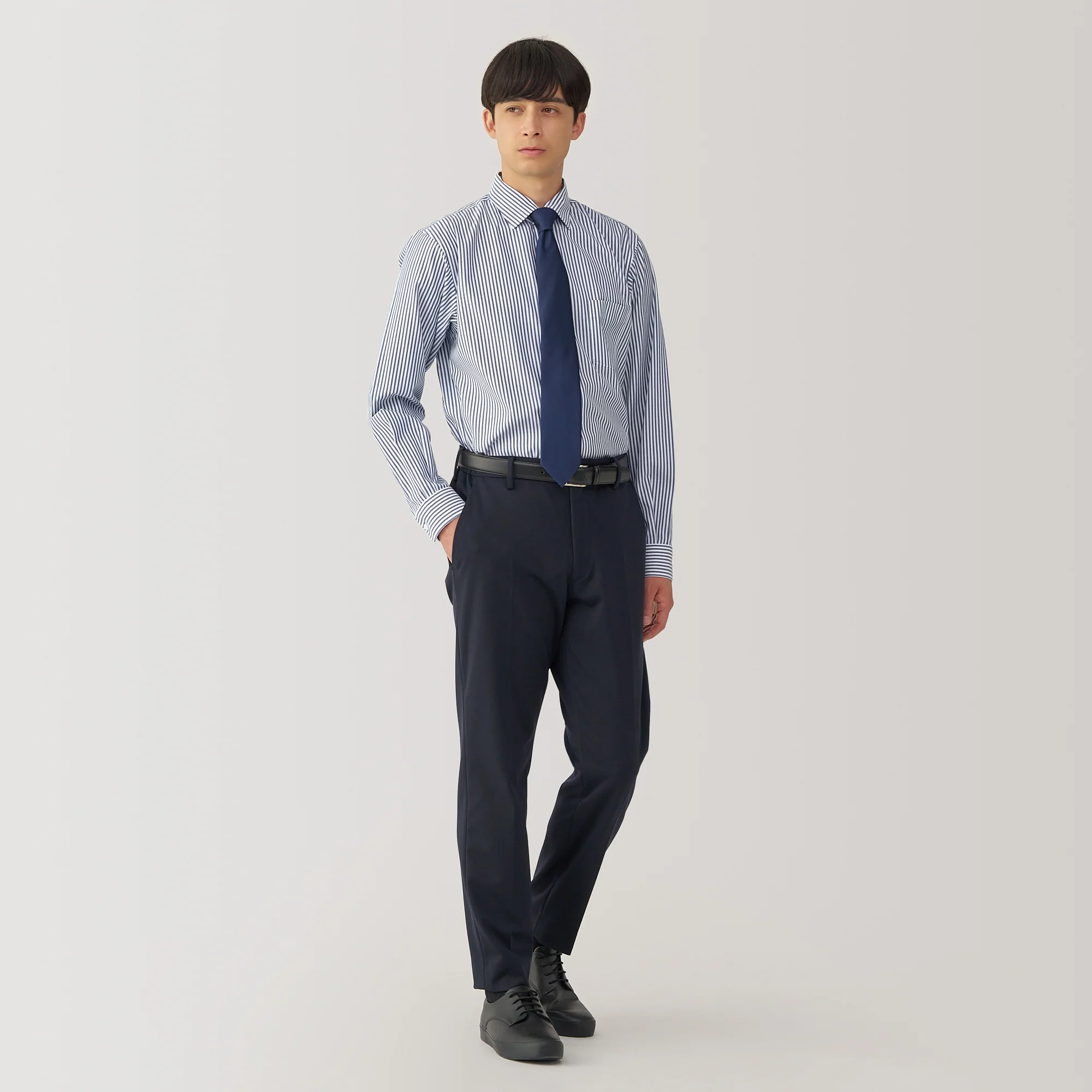 Men's Non-Iron Semi Wide Collar Shirt - Image 20