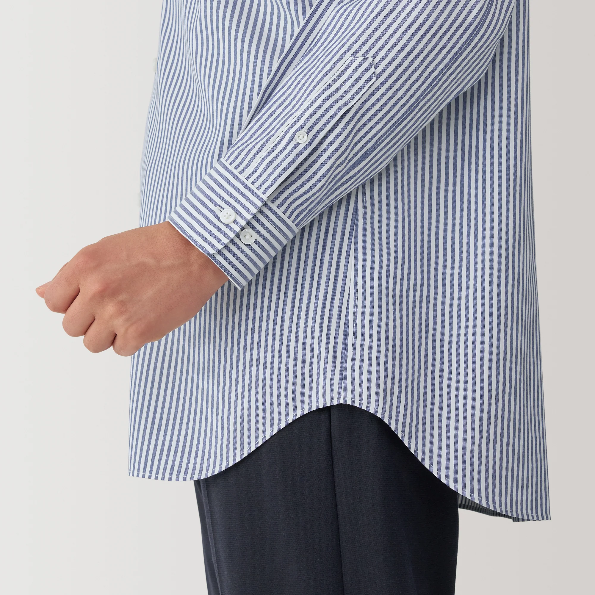 Men's Non-Iron Semi Wide Collar Shirt - Image 24