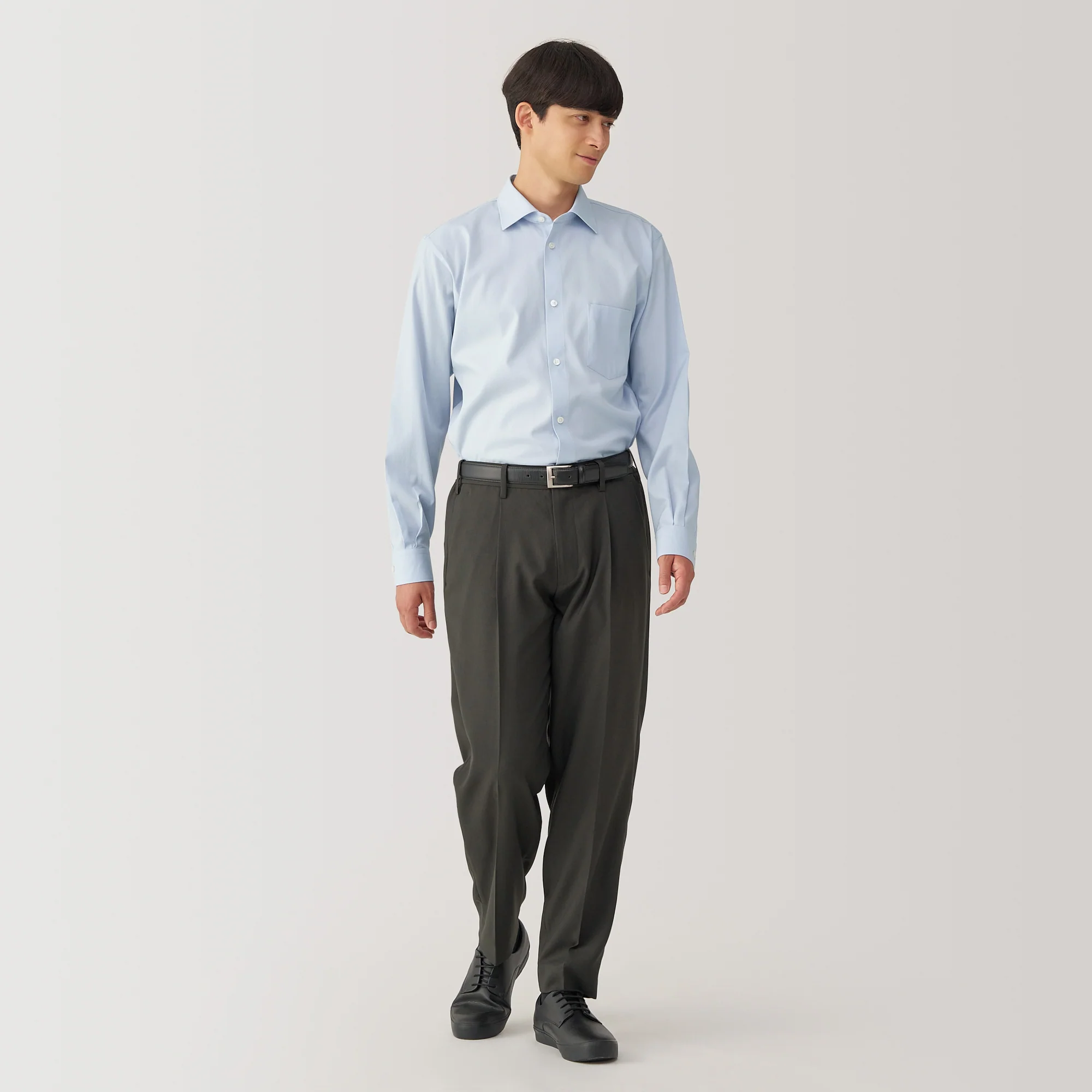 Men's Non-Iron Semi Wide Collar Shirt - Image 28