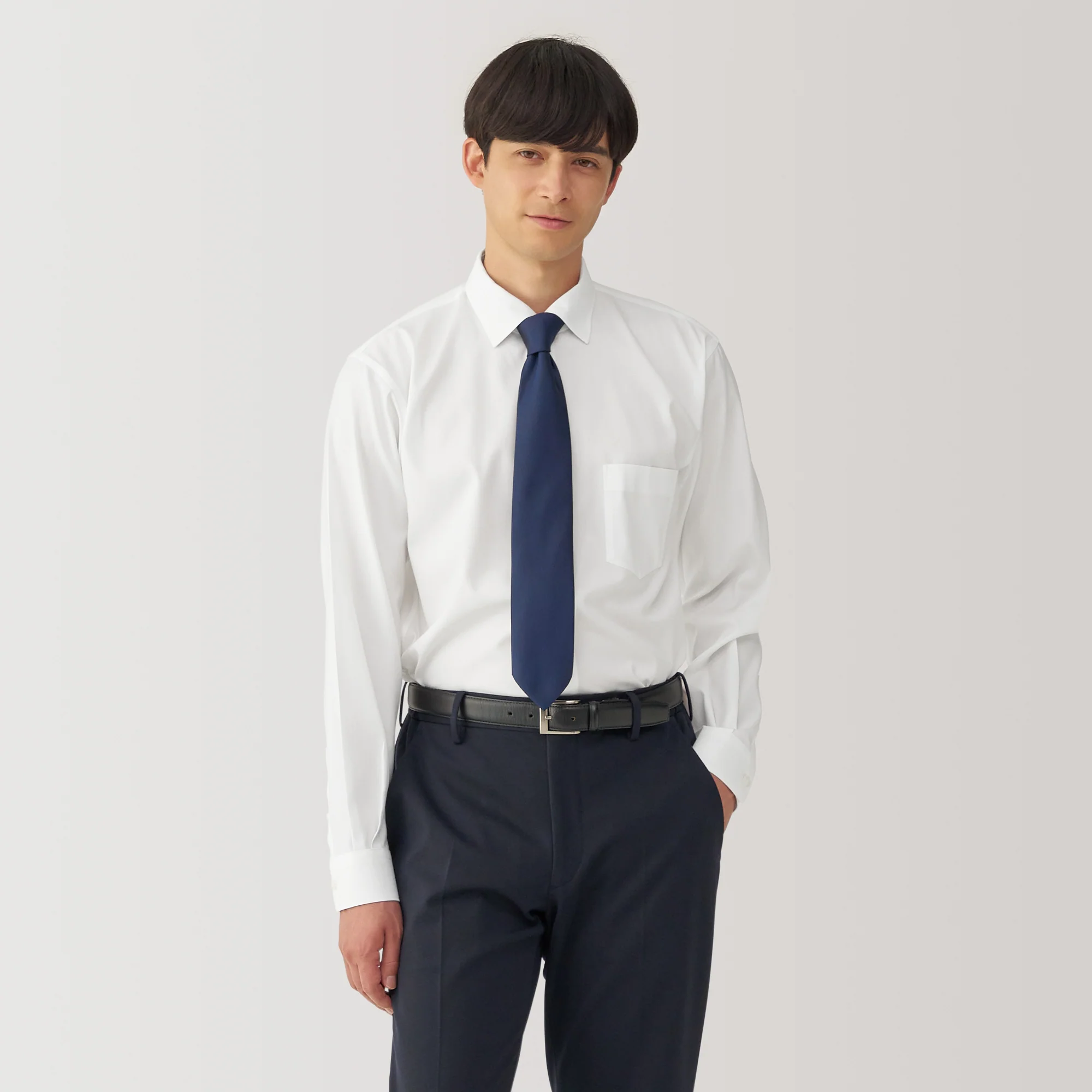 Men's Non-Iron Semi Wide Collar Shirt - Image 3