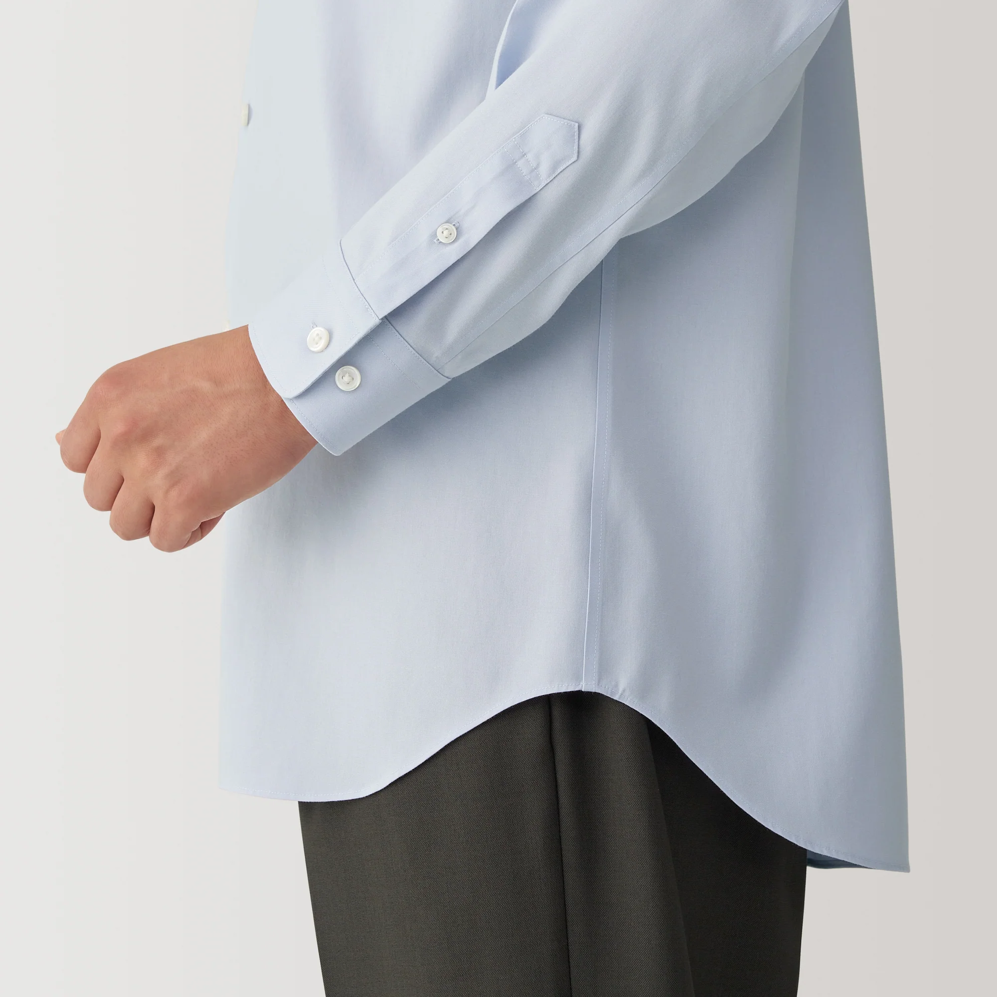 Men's Non-Iron Semi Wide Collar Shirt - Image 32