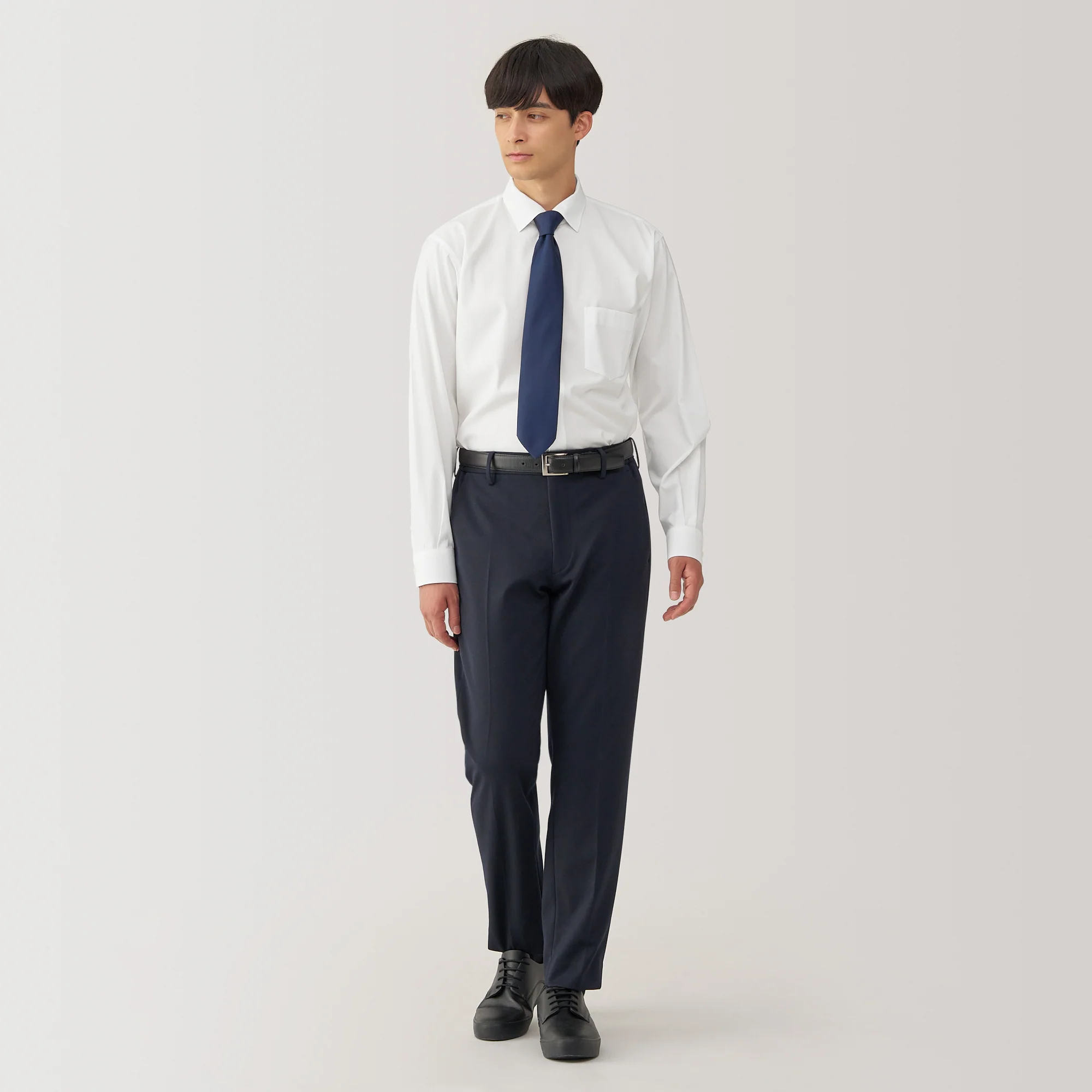 Men's Non-Iron Semi Wide Collar Shirt - Image 4