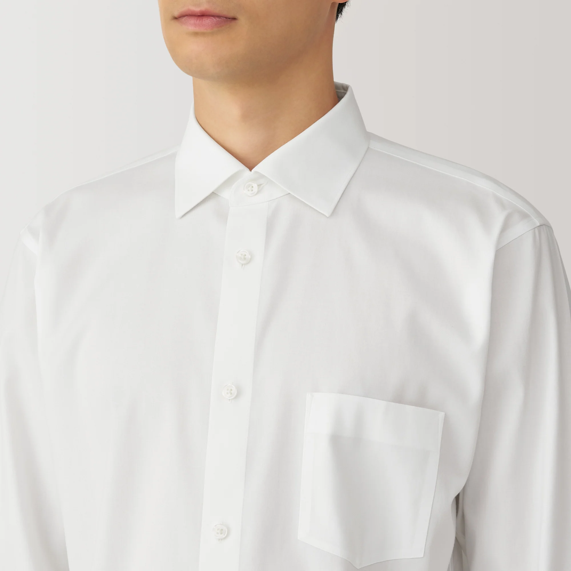 Men's Non-Iron Semi Wide Collar Shirt - Image 7