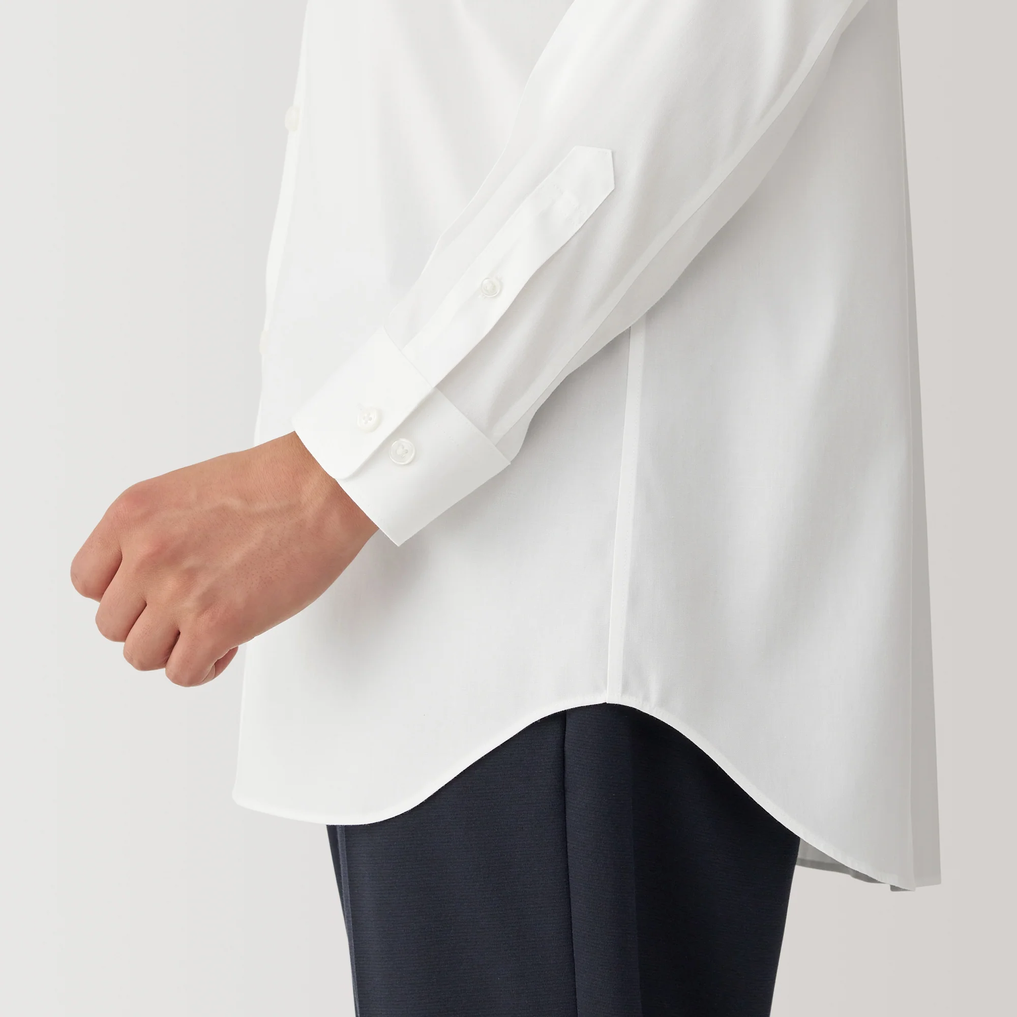 Men's Non-Iron Semi Wide Collar Shirt - Image 8