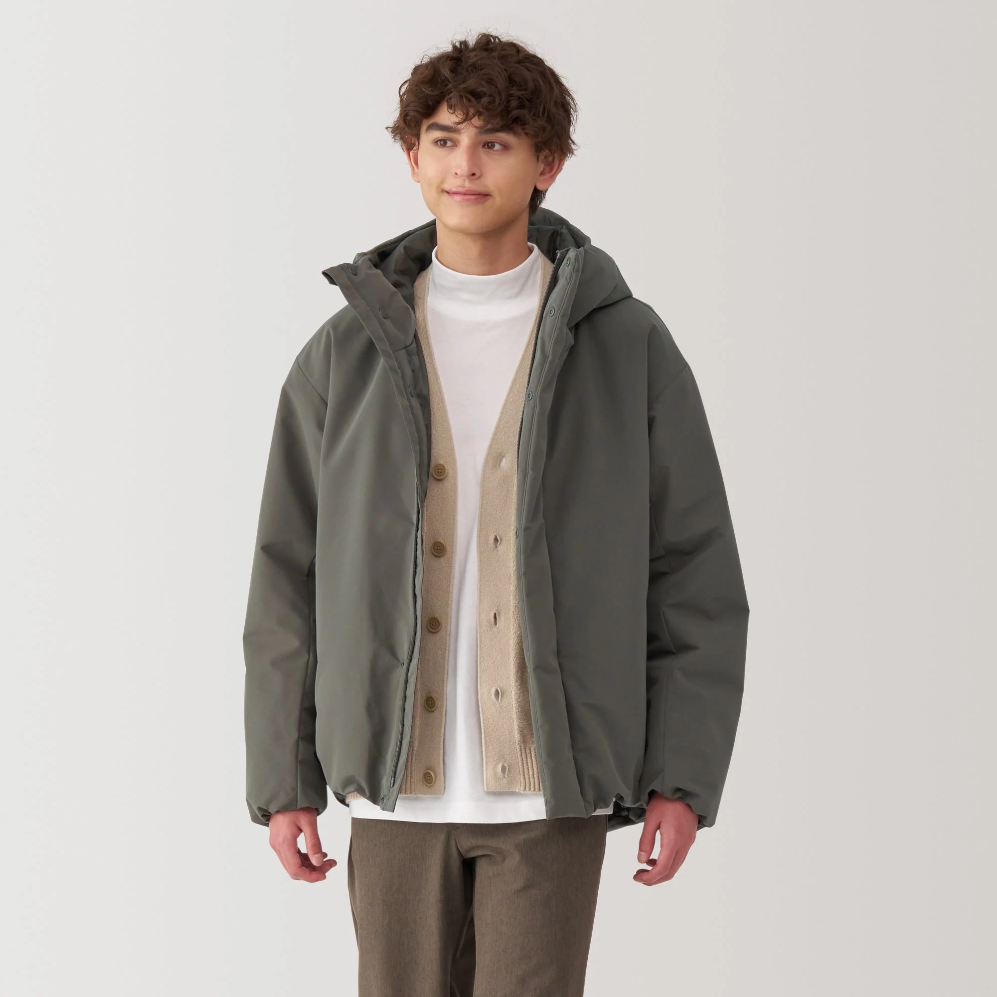 Men's Padded Hooded Jacket - Image 3