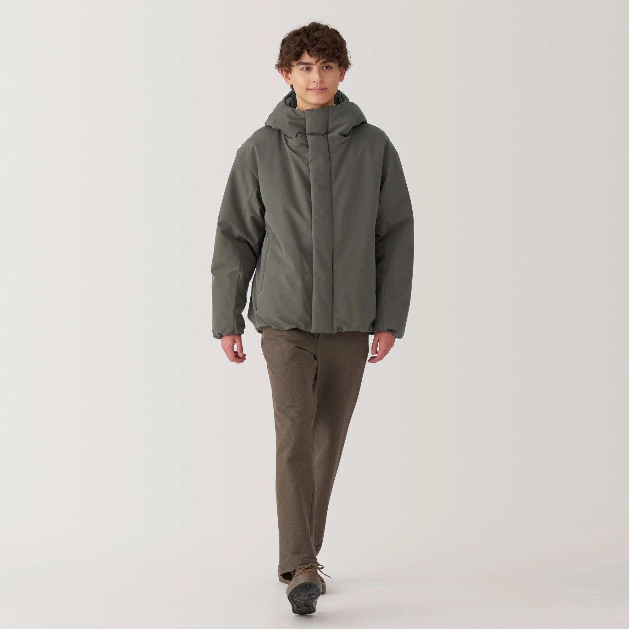 Men's Padded Hooded Jacket - Image 4