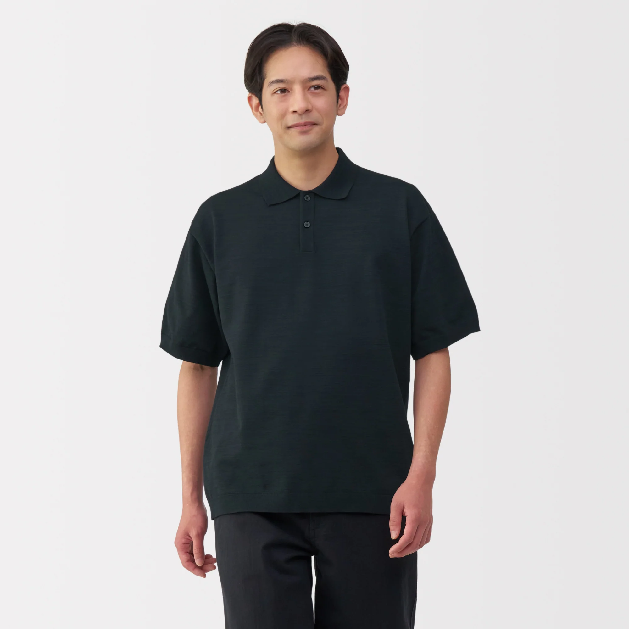Men's Quick Dry Crew Neck Short Sleeve Knit Polo Shirt - Image 17