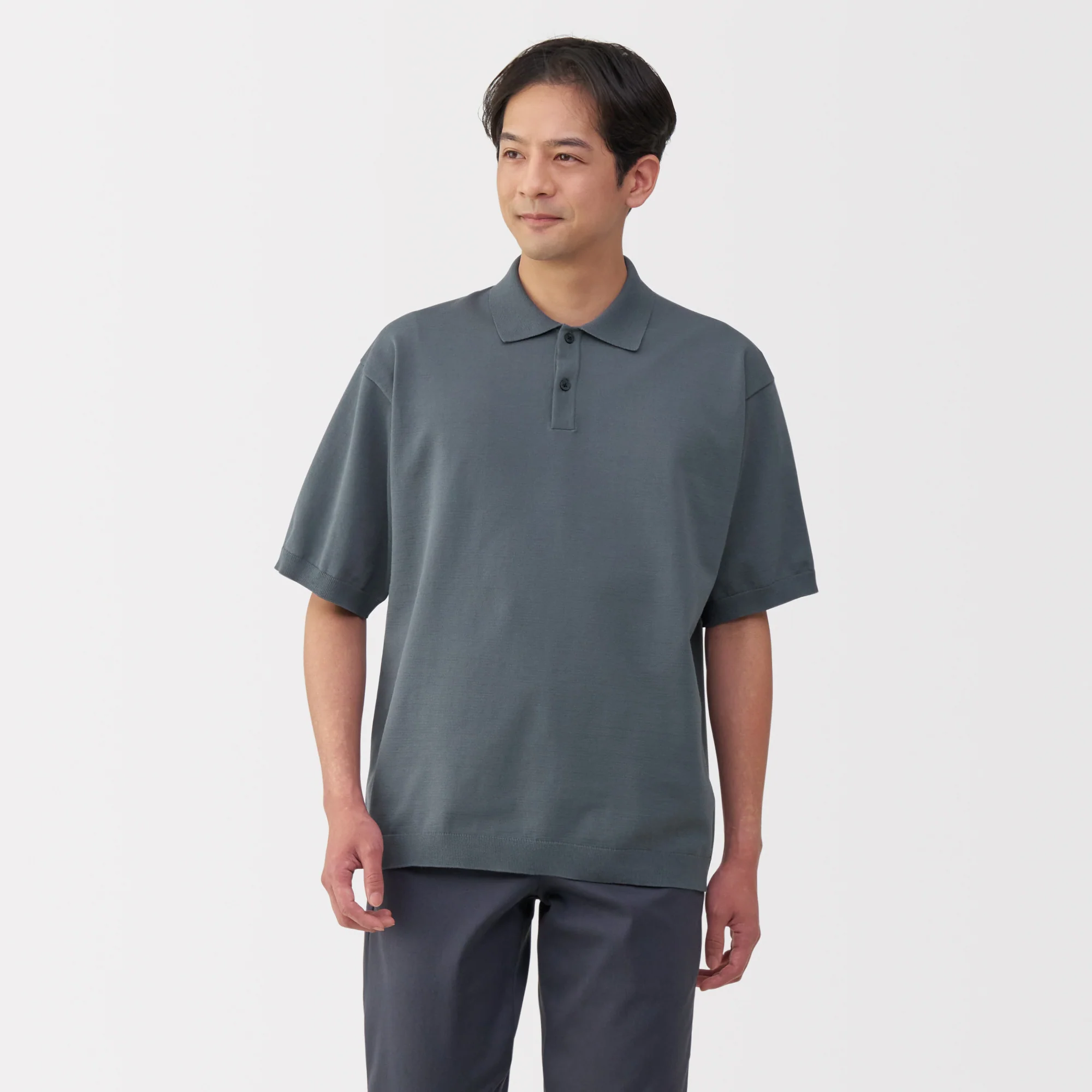 Men's Quick Dry Crew Neck Short Sleeve Knit Polo Shirt - Image 3