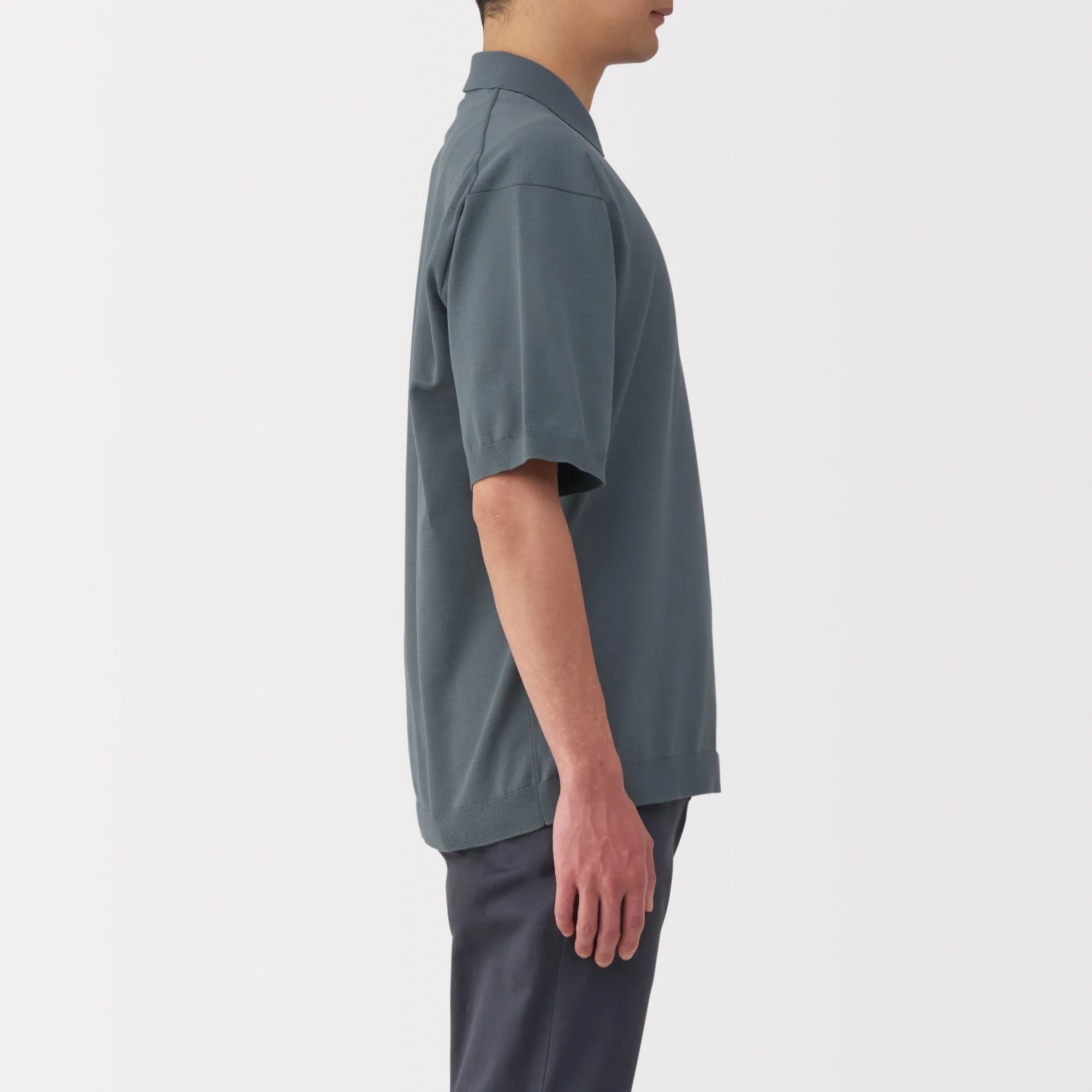 Men's Quick Dry Crew Neck Short Sleeve Knit Polo Shirt - Image 5