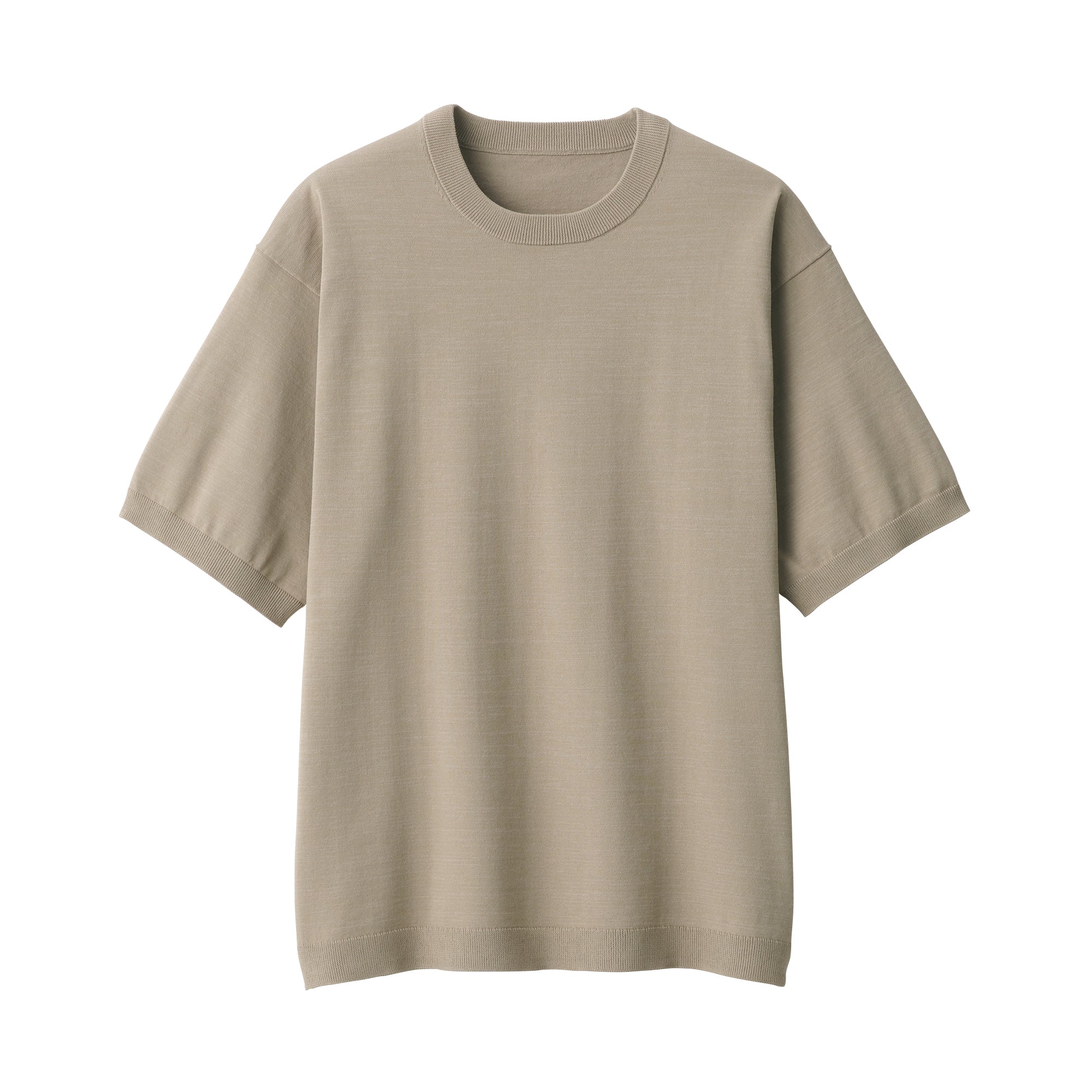 Men's Quick Dry Crew Neck Short Sleeve Knit T-Shirt - Image 2