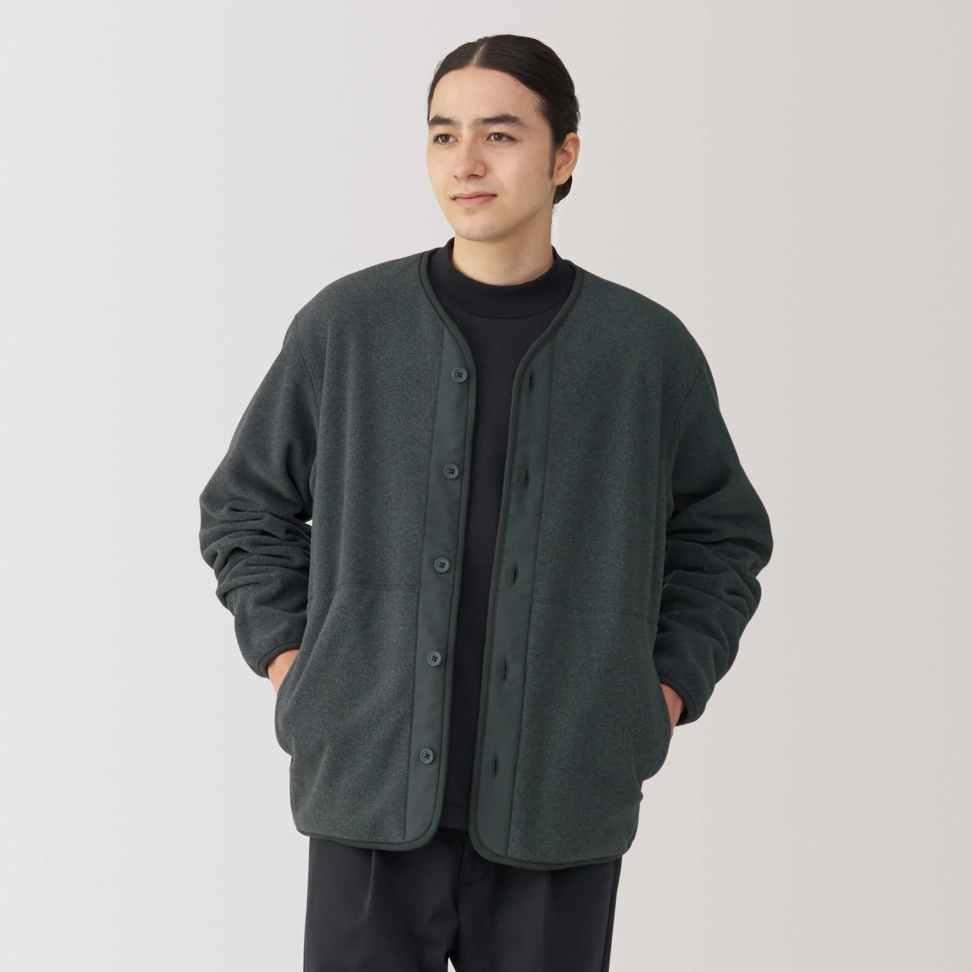 Men's Recyclable Fleece Cardigan