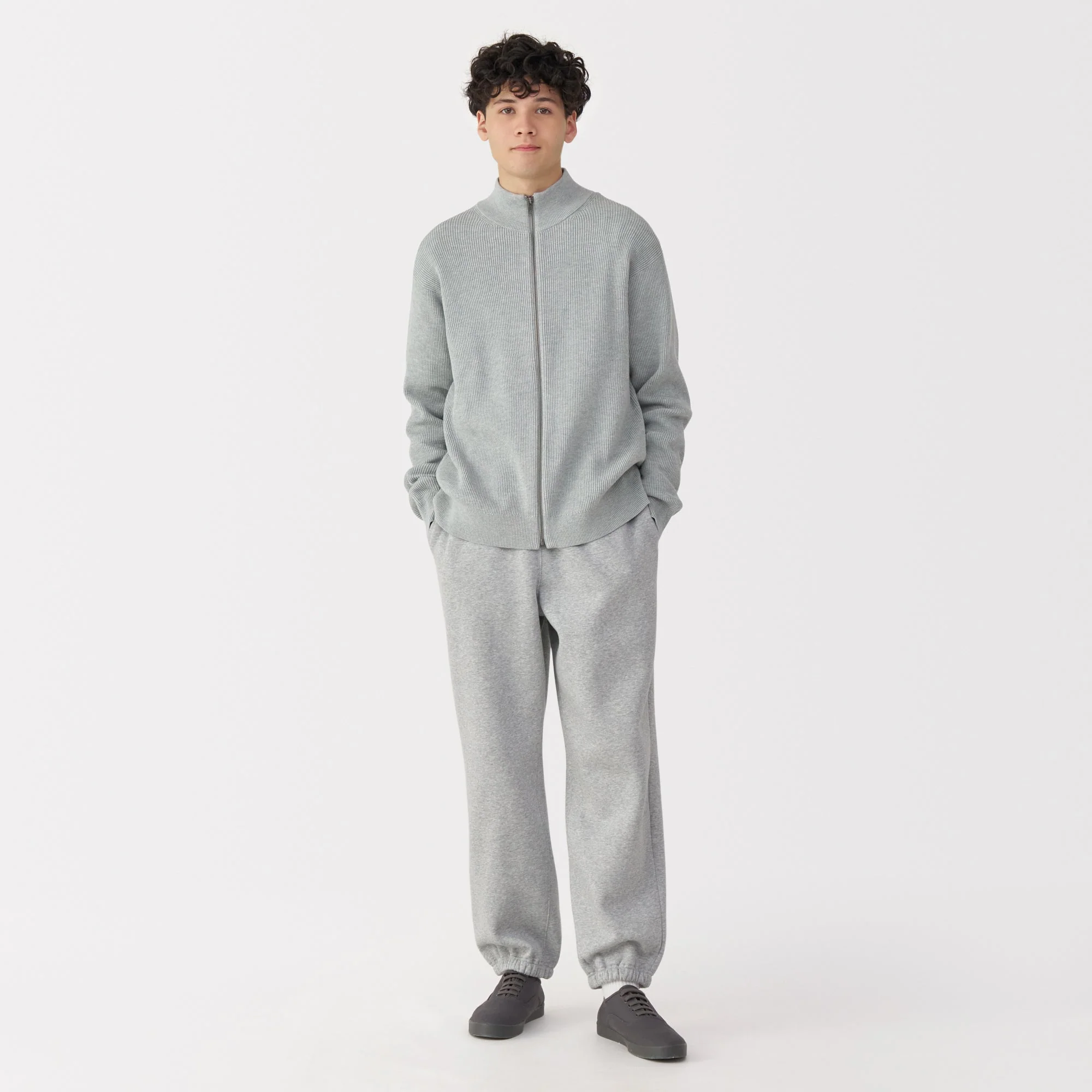 Men's Ribbed Full Zip Cardigan - Image 11