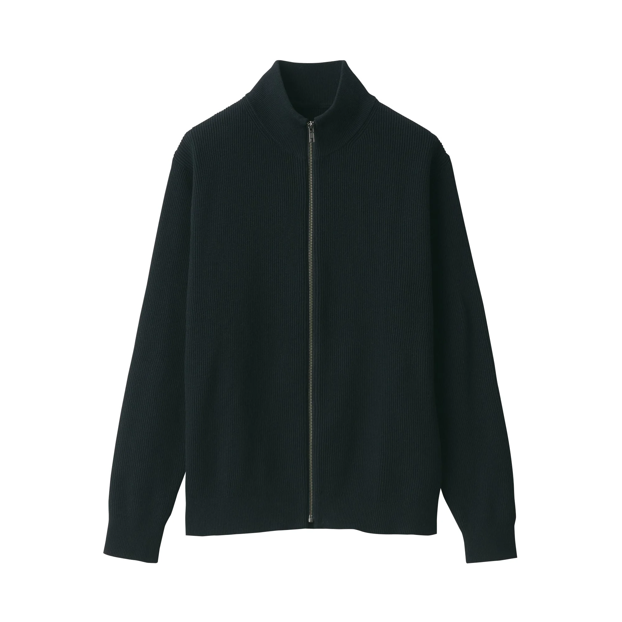 Men's Ribbed Full Zip Cardigan - Image 2